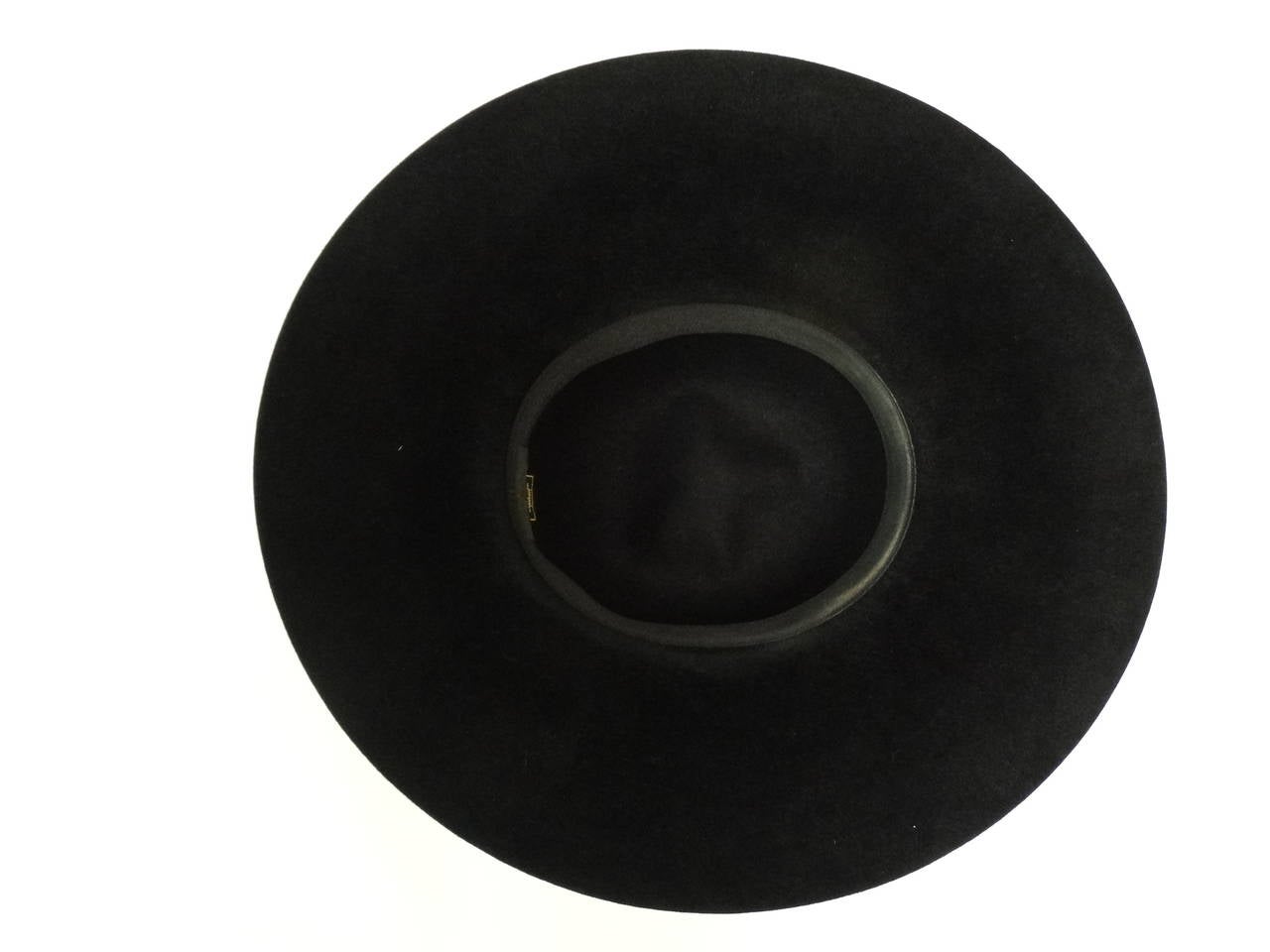 Helen Kaminski Wide Brim Felt Hat with Leather Flower 3