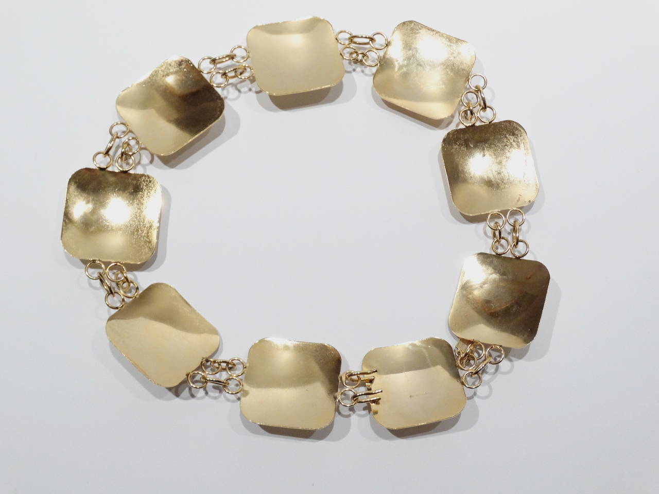 1970's Givenchy Runway Collar Two Tone Dome Necklace 4
