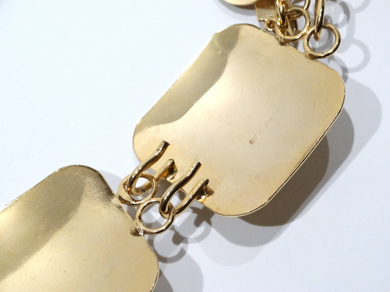 1970's Givenchy Runway Collar Two Tone Dome Necklace 2