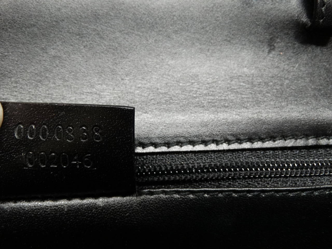 1990s Black Gucci Felt Leather Handle Handbag 1