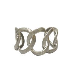1960s Bent Larsen Modernist Link Cuff Bracelet