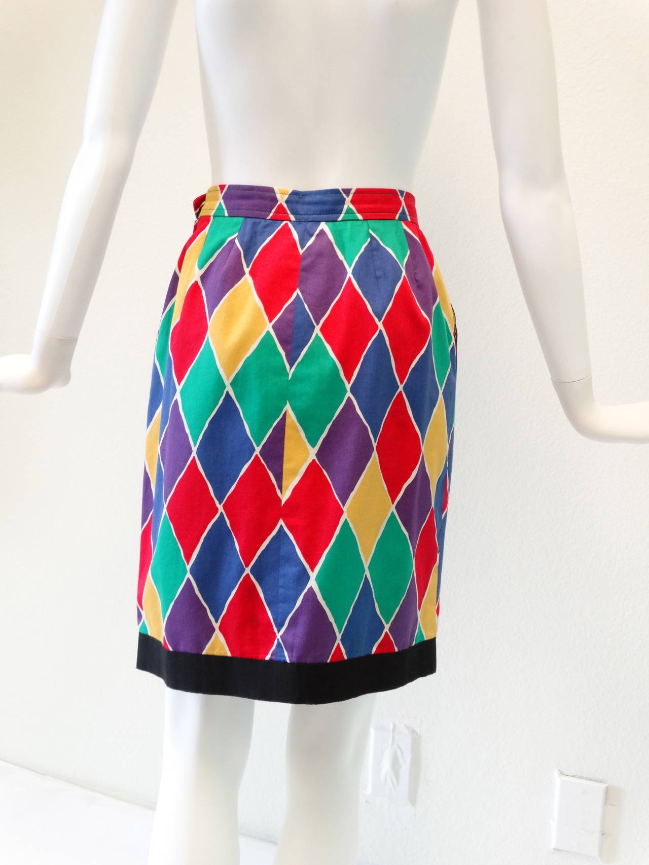 diamond pattern skirt