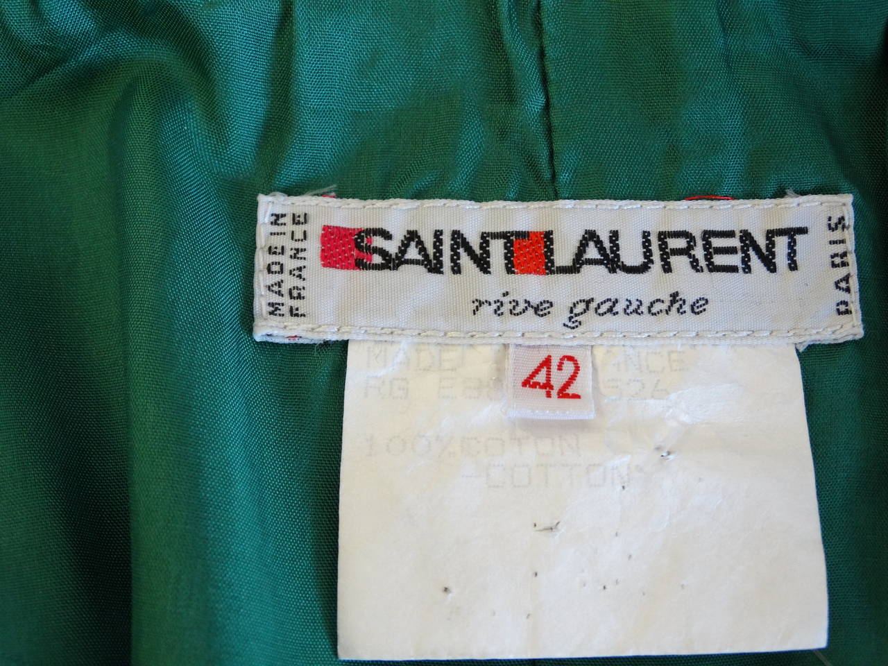 1988 Yves Saint Laurent Diamond Print Skirt  For Sale 1