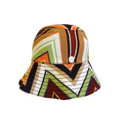 Retro Missoni Knit Bucket Hat