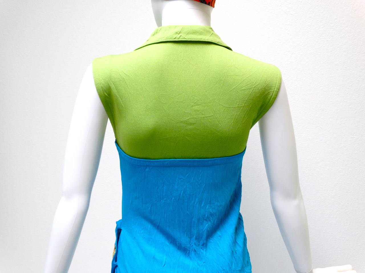 Gianni Versace Couture Safety Pin Short Dress Jumpsuit, 1994 5