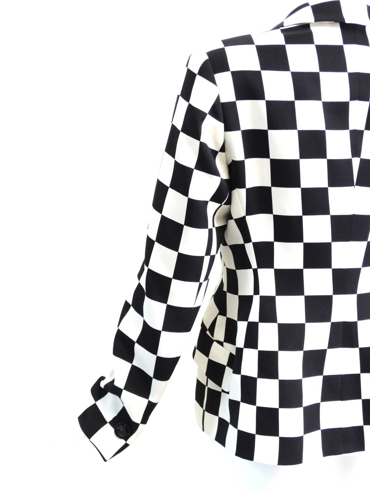 Gianni Versace Couture Silk Checkered Jacket, 1994 1