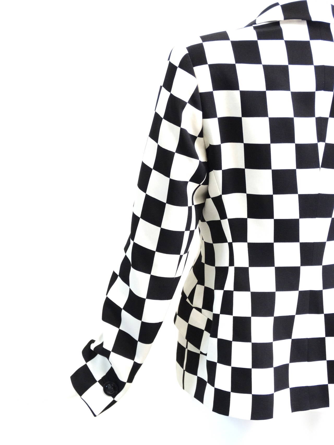 Gianni Versace Couture Silk Checkered Jacket, 1994  1