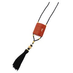 1970s Yves Saint Laurent "Opium" Pendent Necklace with Tassel