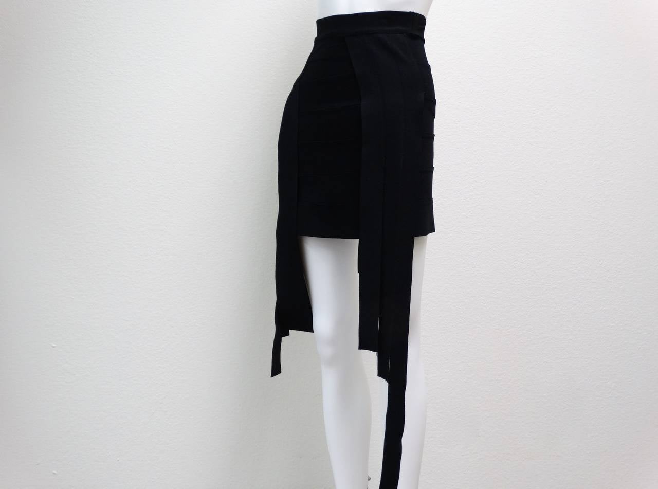 1990s Moschino Roman CarWash Bandage Skirt 5