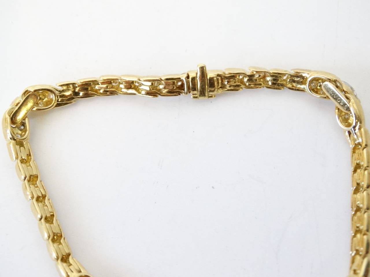 Van Cleef & Arpels Marquise Diamond Gold Bracelet 6
