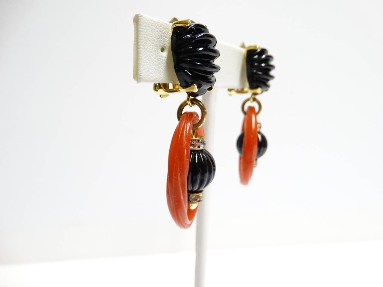 1970s Christian Dior Dangle Earrings In Excellent Condition In Scottsdale, AZ