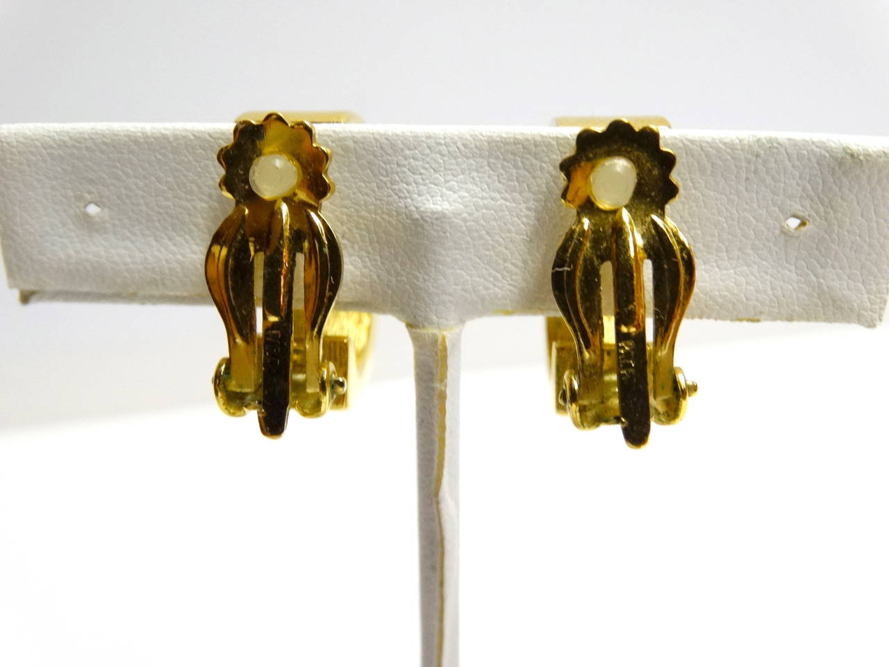 1970s Lanvin Two-Tone Bolt Earrings 1