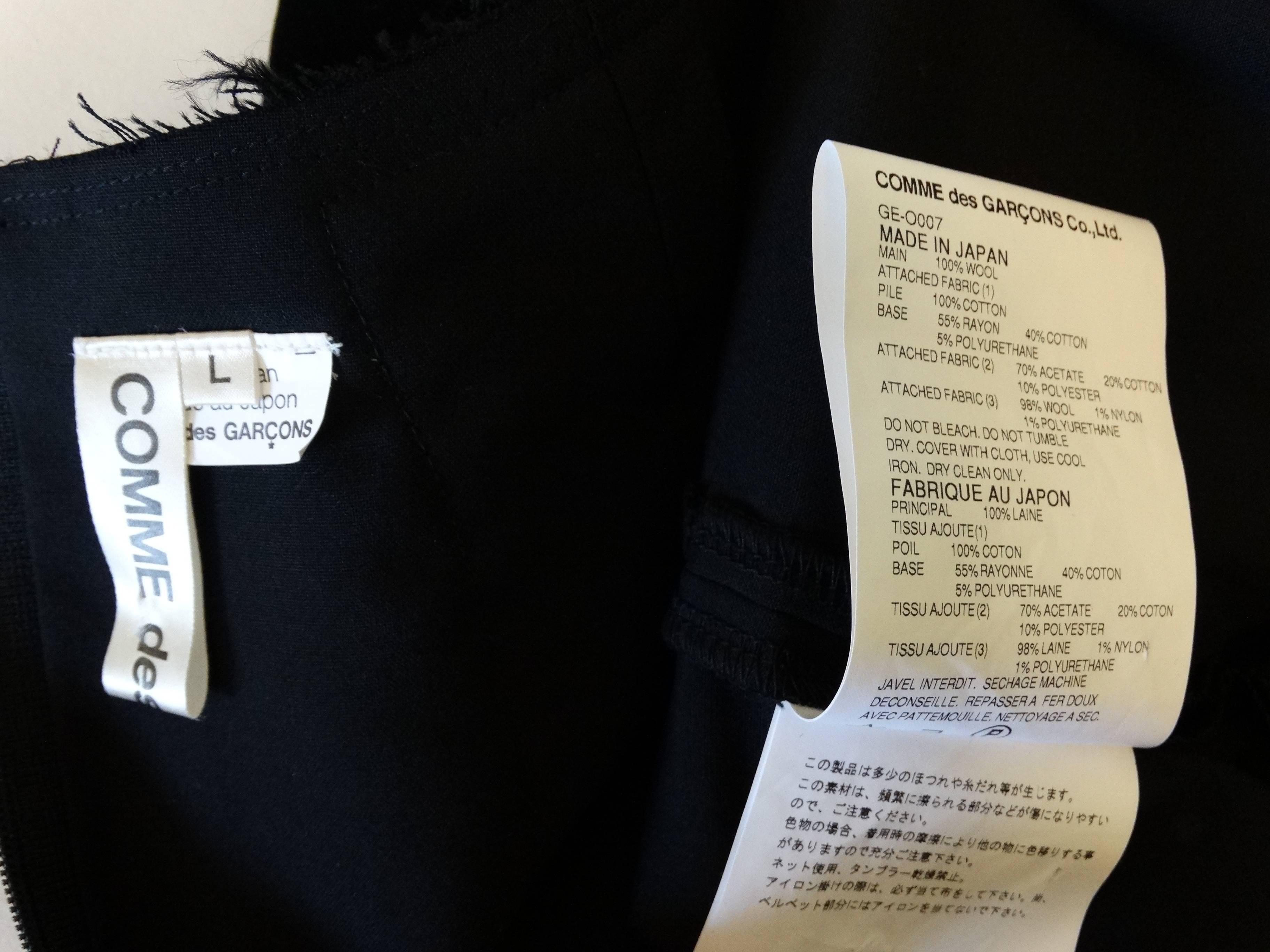 2005 Comme Des Garcons Little Black Dress For Sale 3