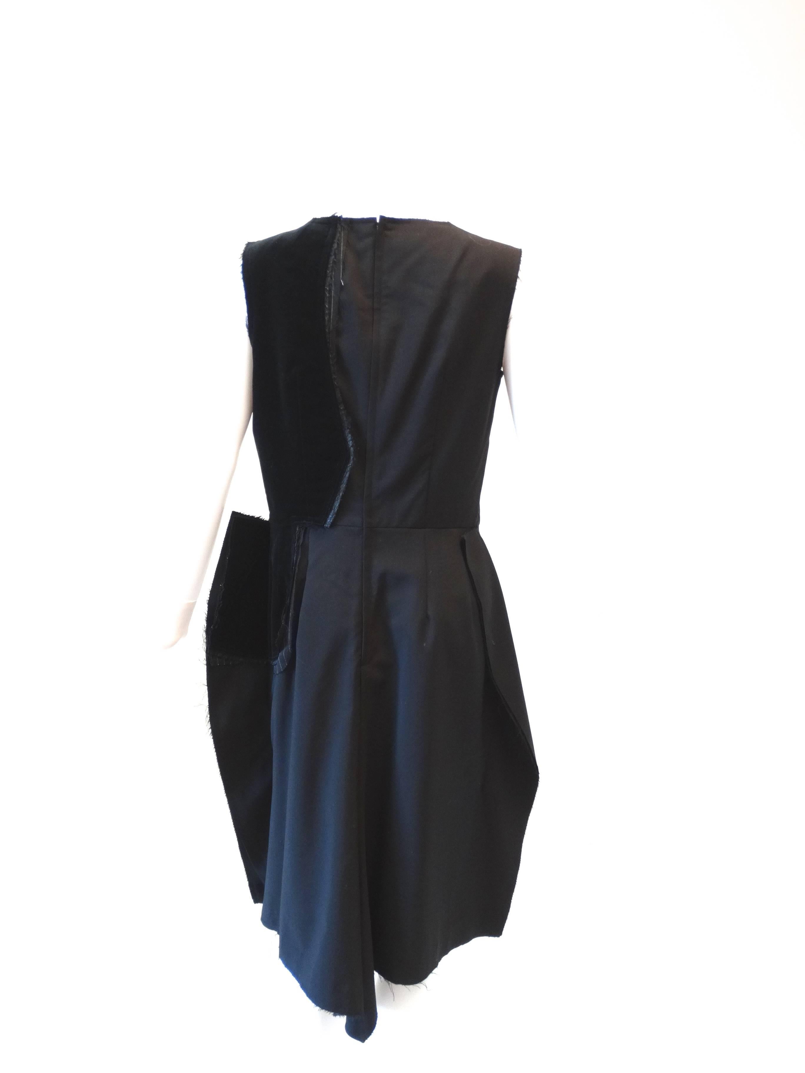 2005 Comme Des Garcons Little Black Dress In Excellent Condition For Sale In Scottsdale, AZ