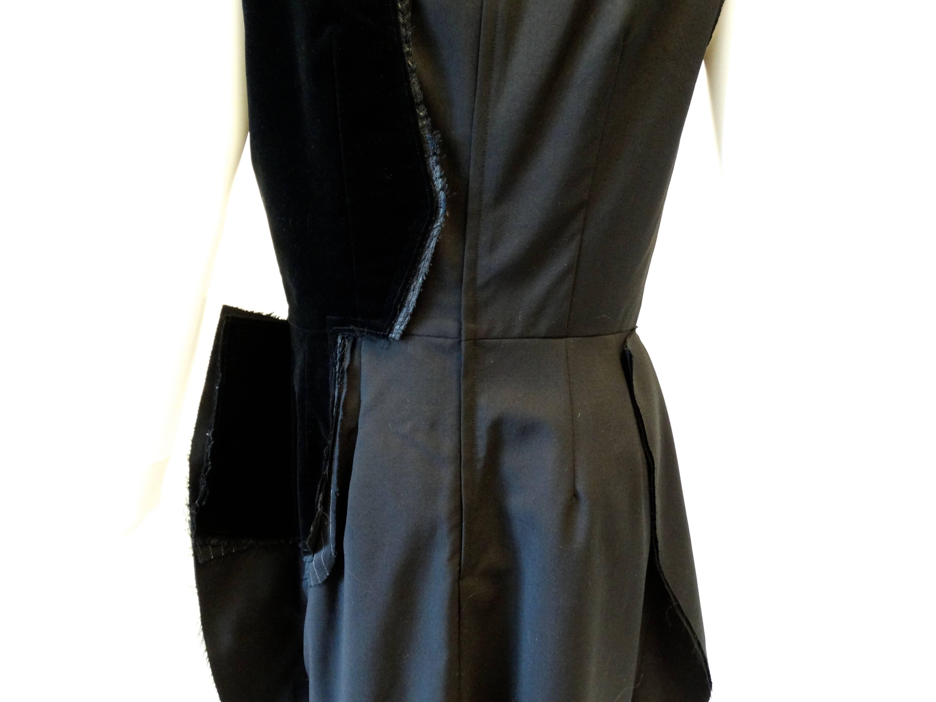 2005 Comme Des Garcons Little Black Dress For Sale 1