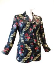 1990s Moschino Couture Silk Evening Jacket