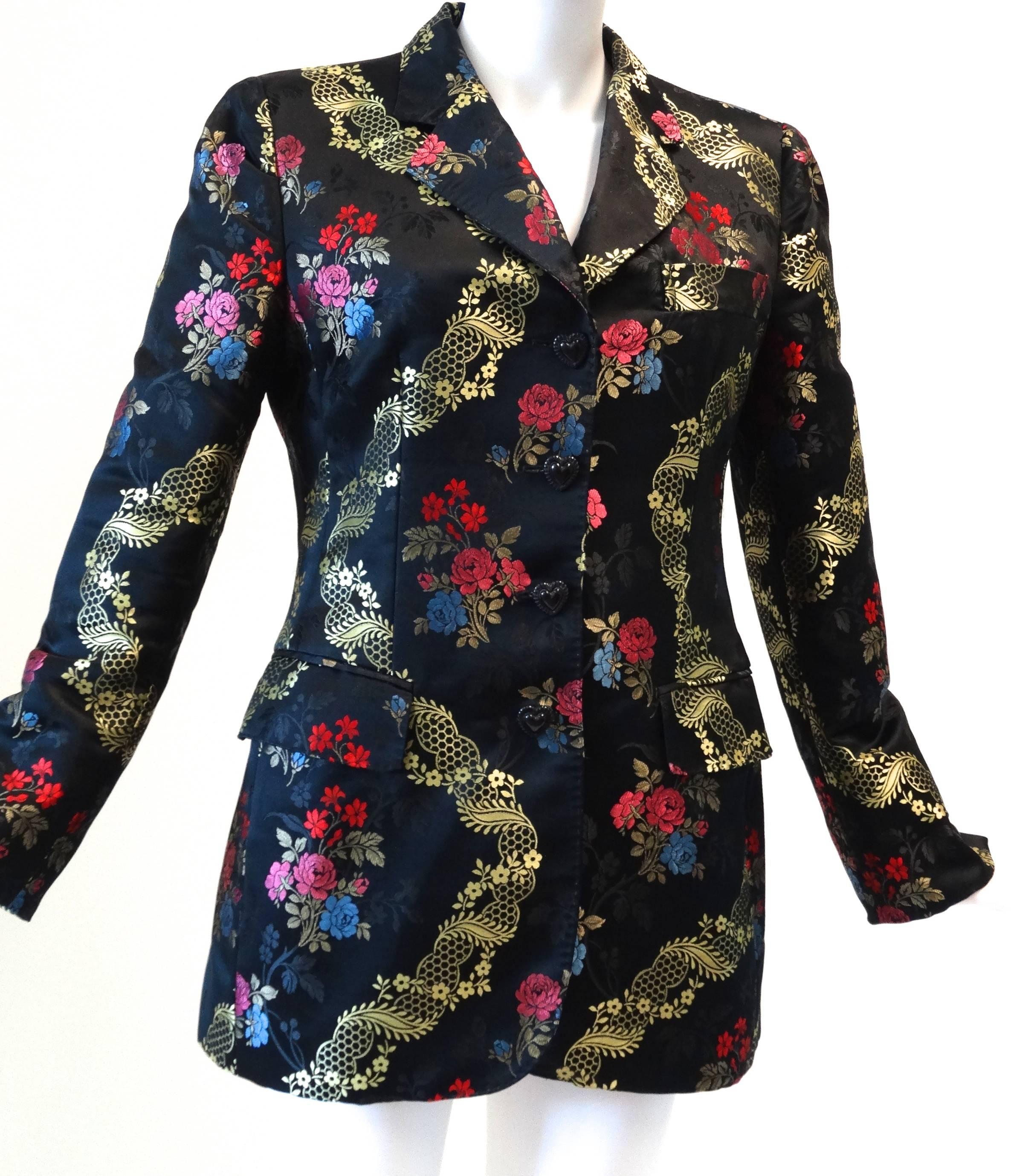 1990s Moschino Couture Silk Evening Jacket  4