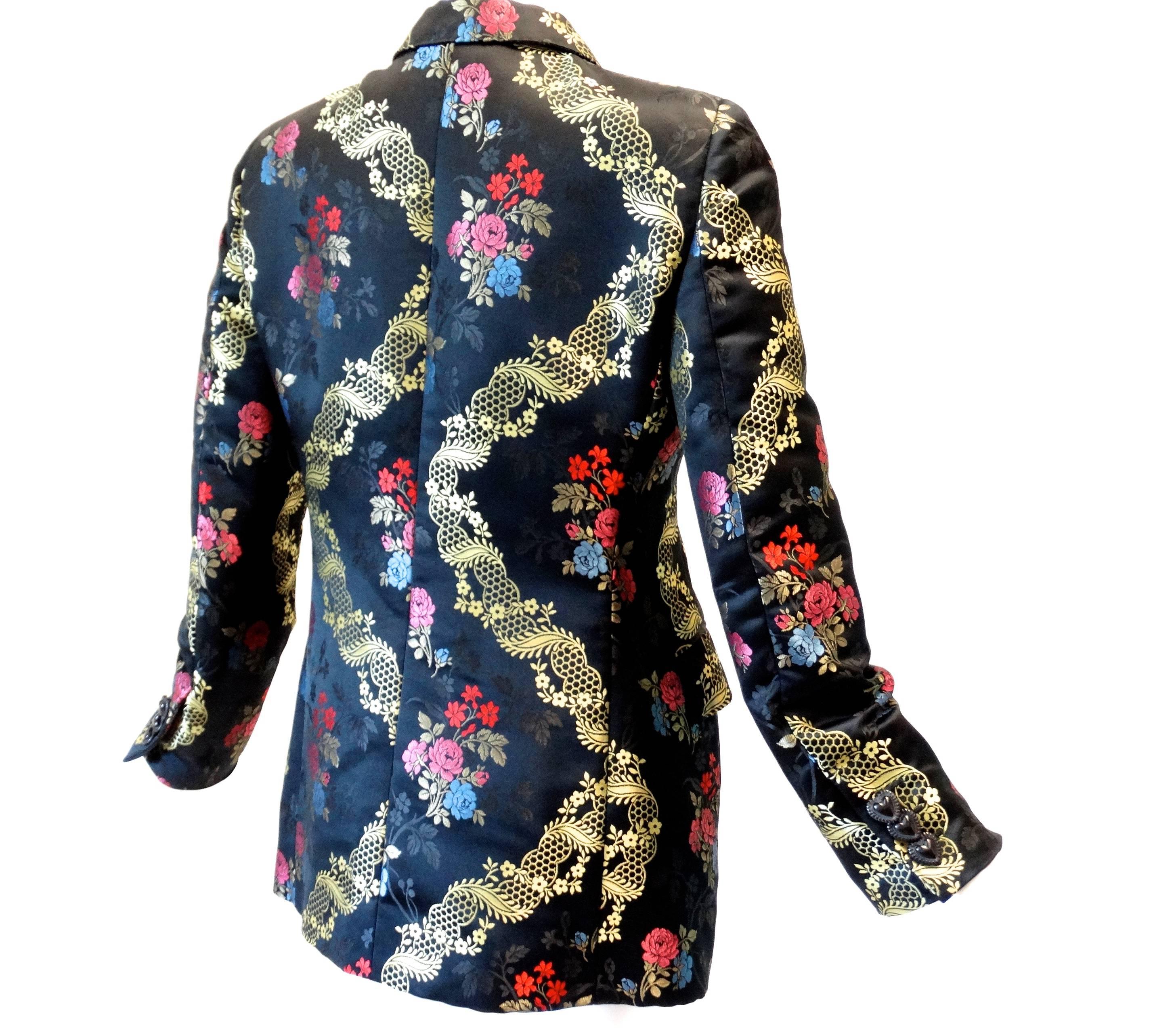 1990s Moschino Couture Silk Evening Jacket  2