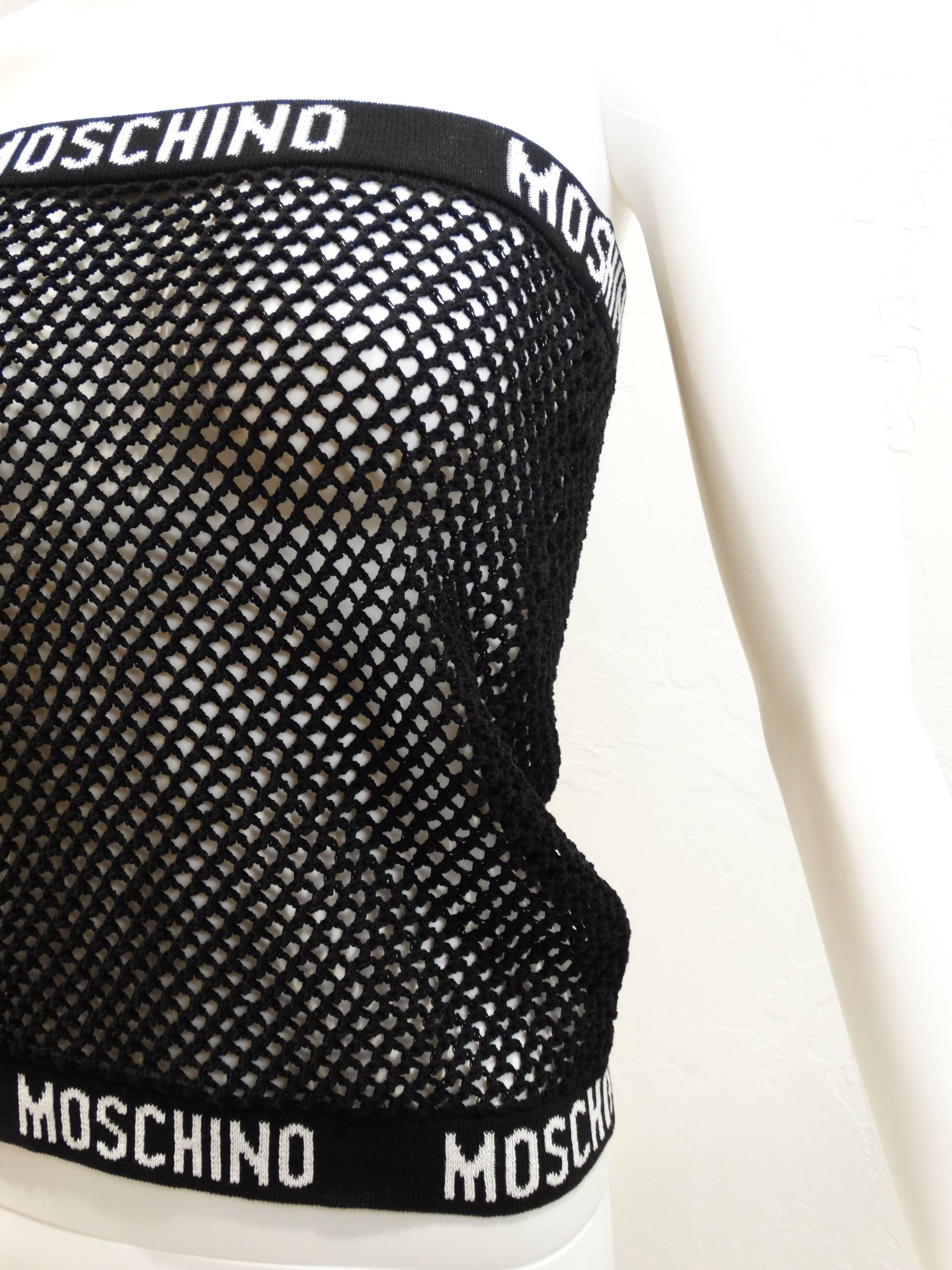 2015 Moschino Fishnet Tube Top In Excellent Condition In Scottsdale, AZ