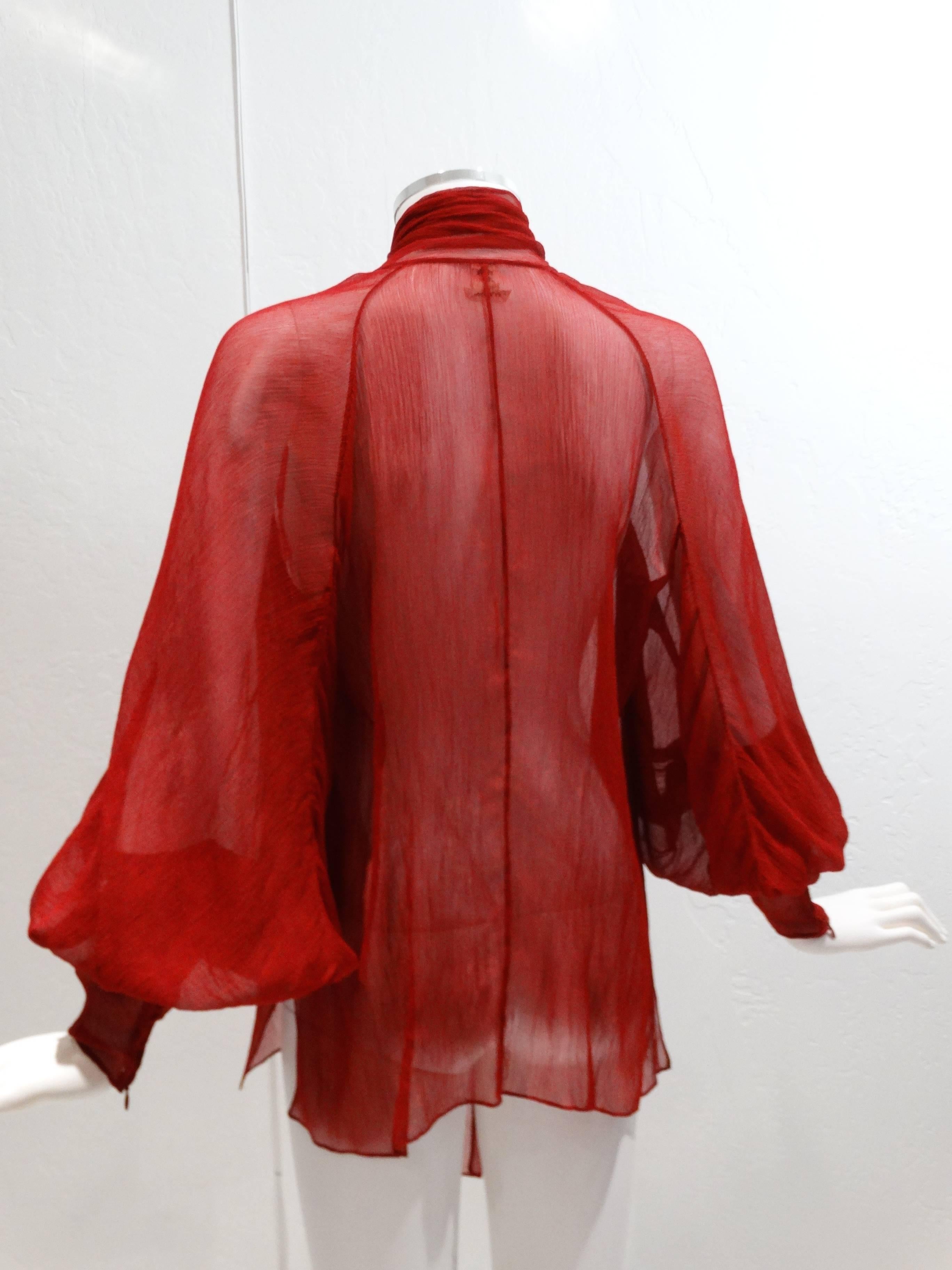 2007 Hermes Silk Blouse designed by Jean Paul Gaultier 4