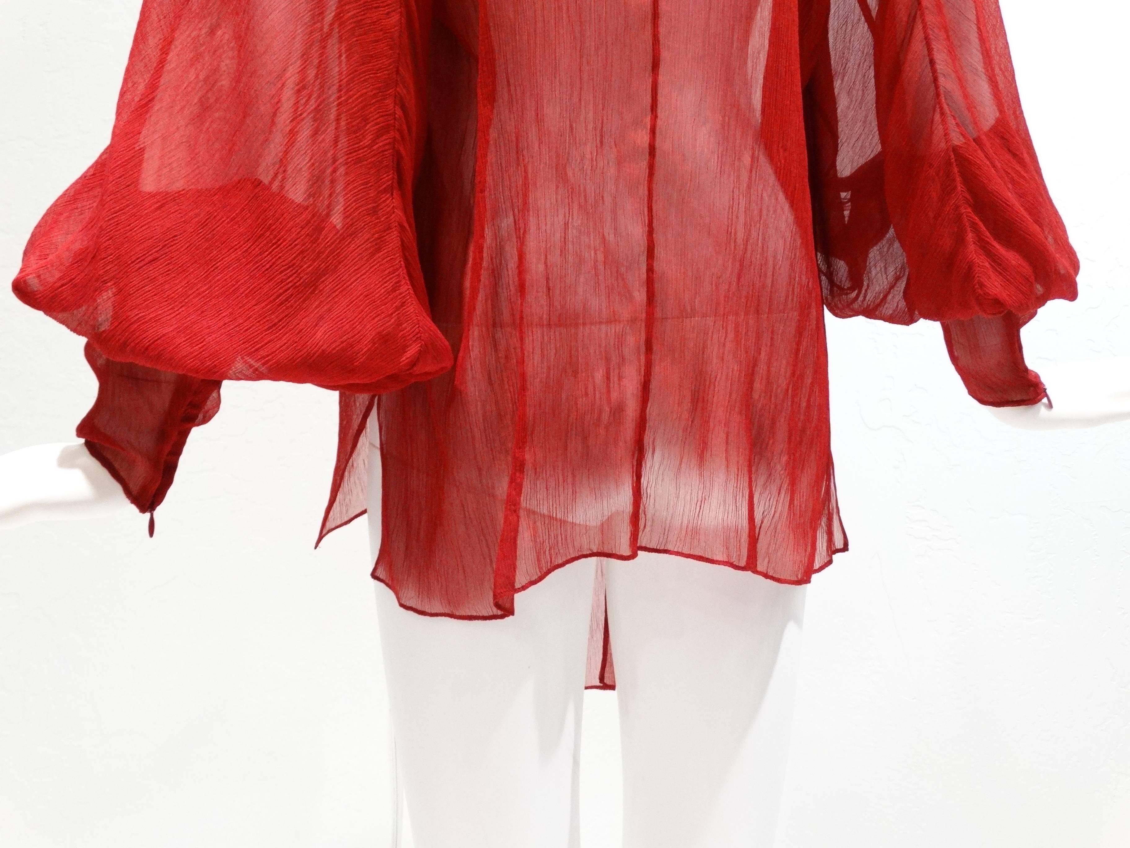 2007 Hermes Silk Blouse designed by Jean Paul Gaultier 2