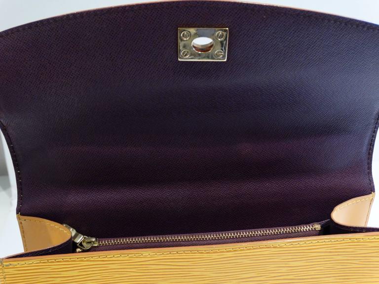 1995 Louis Vuitton Yellow Epi Leather Malesherbes Bag at 1stDibs