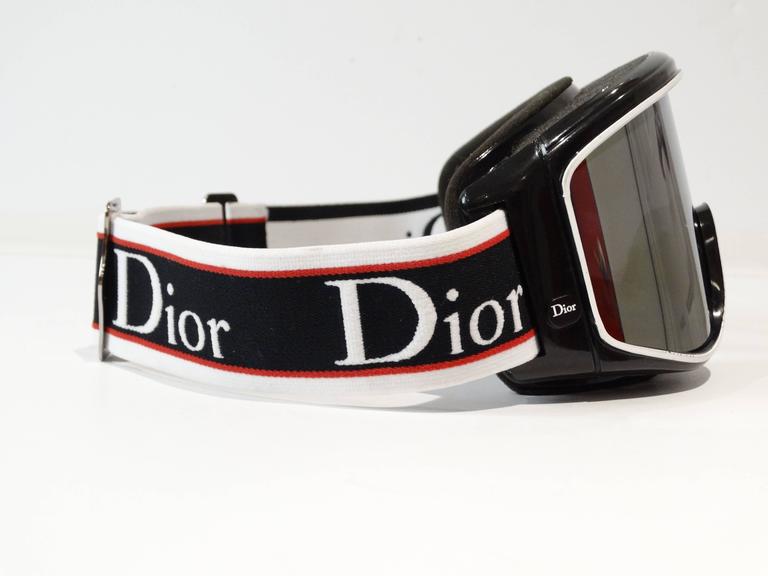 1980s Christian Dior Mirrored Ski Goggles