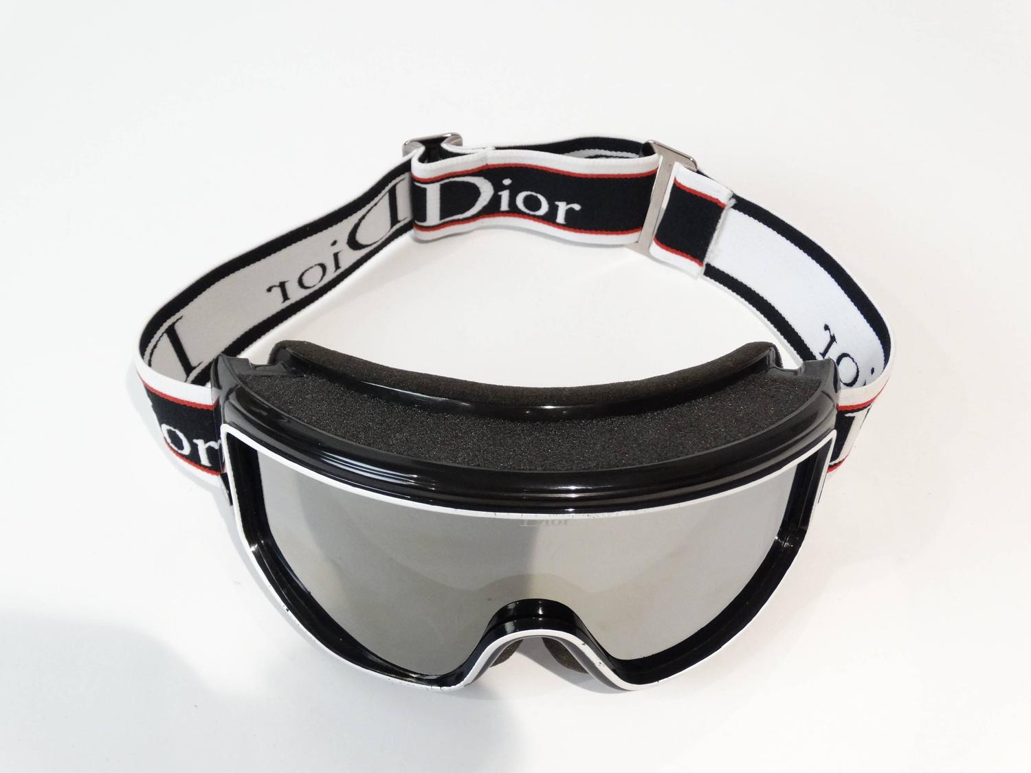 1980s Christian Dior Mirrored Ski Goggles at 1stdibs