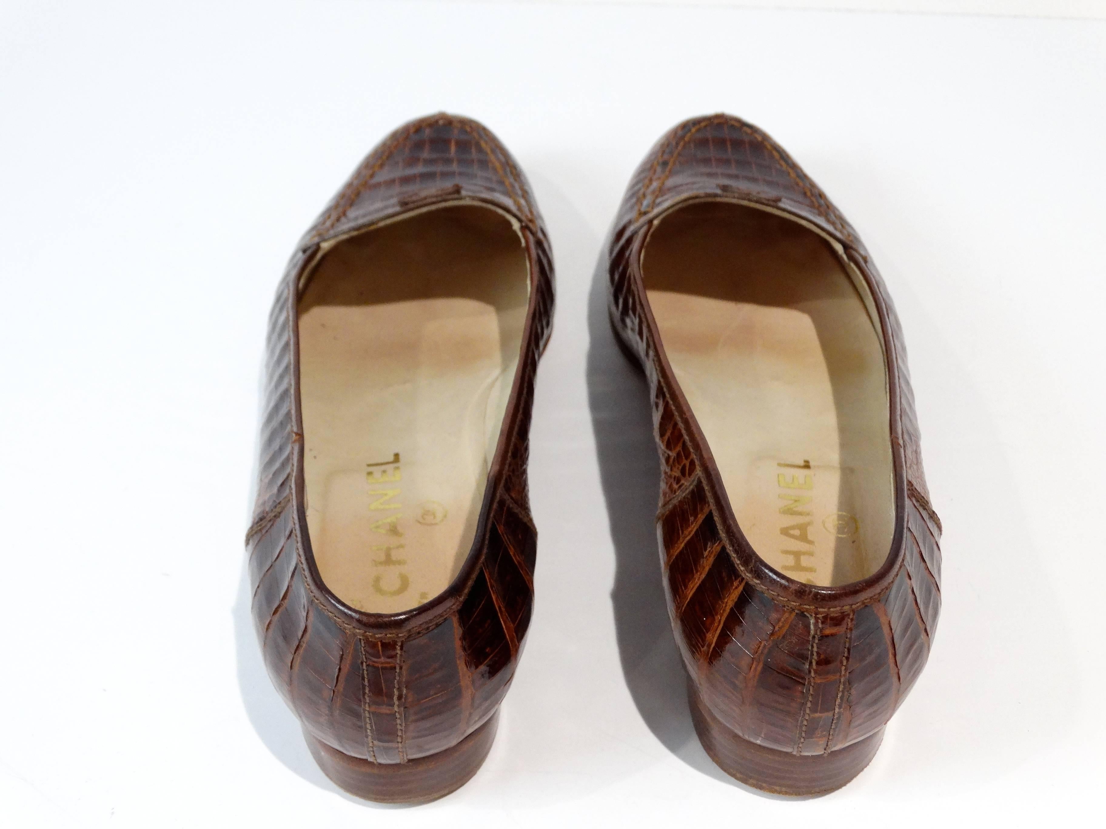 Rare 1980s Chanel Crocodile Loafer at 1stDibs | chanel loafer