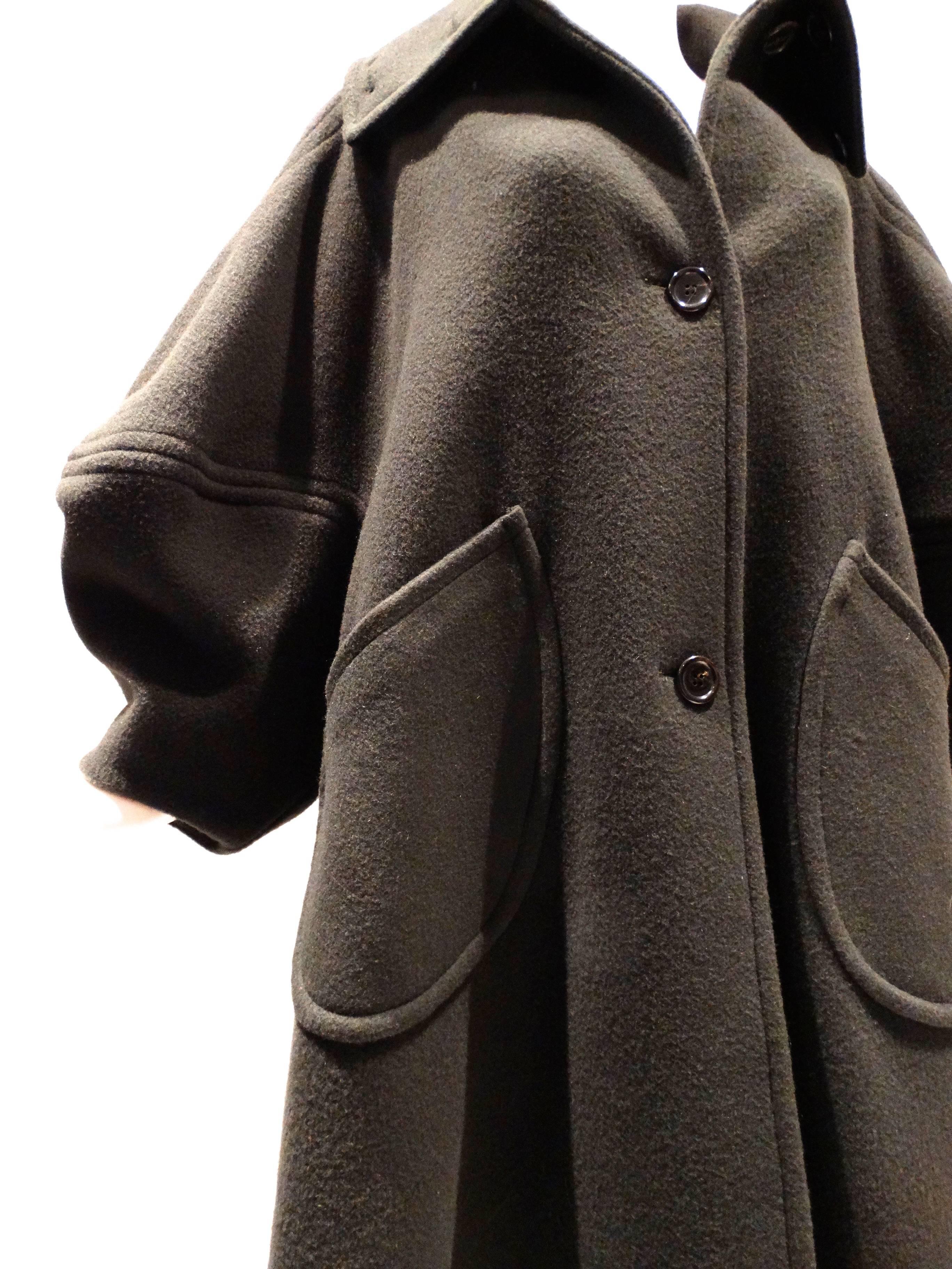 Women's 1990s Isaac Mizrahi Oversized Batwing Coat