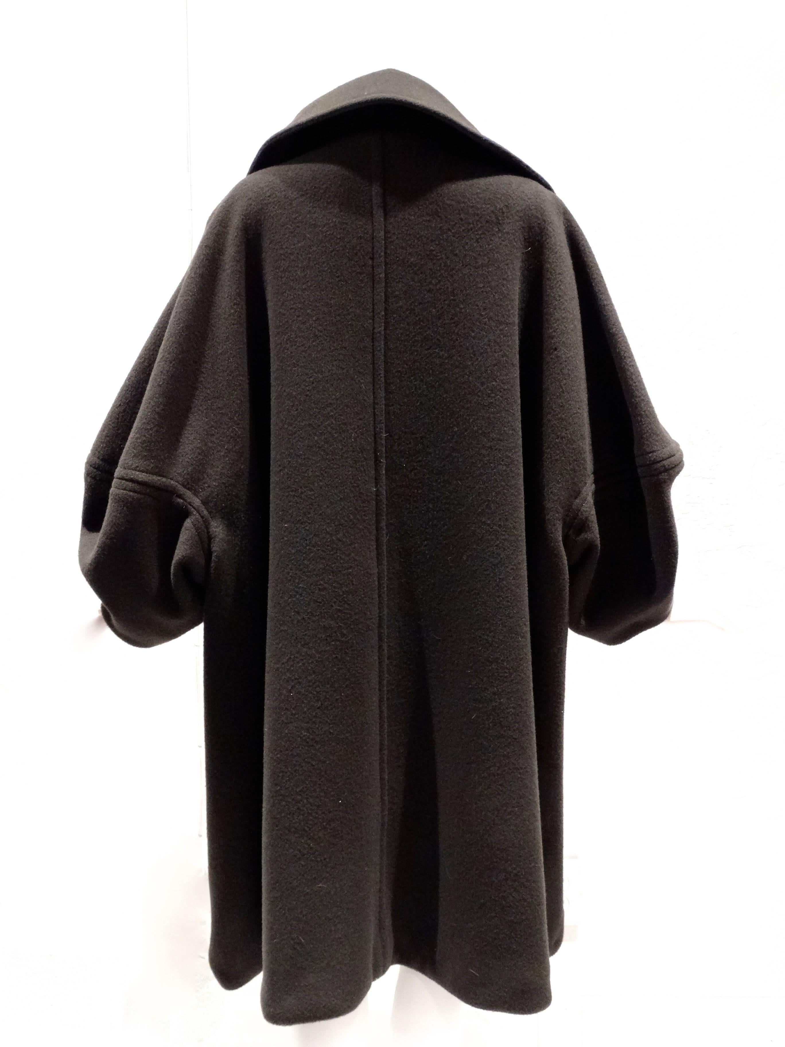 1990s Isaac Mizrahi Oversized Batwing Coat 2