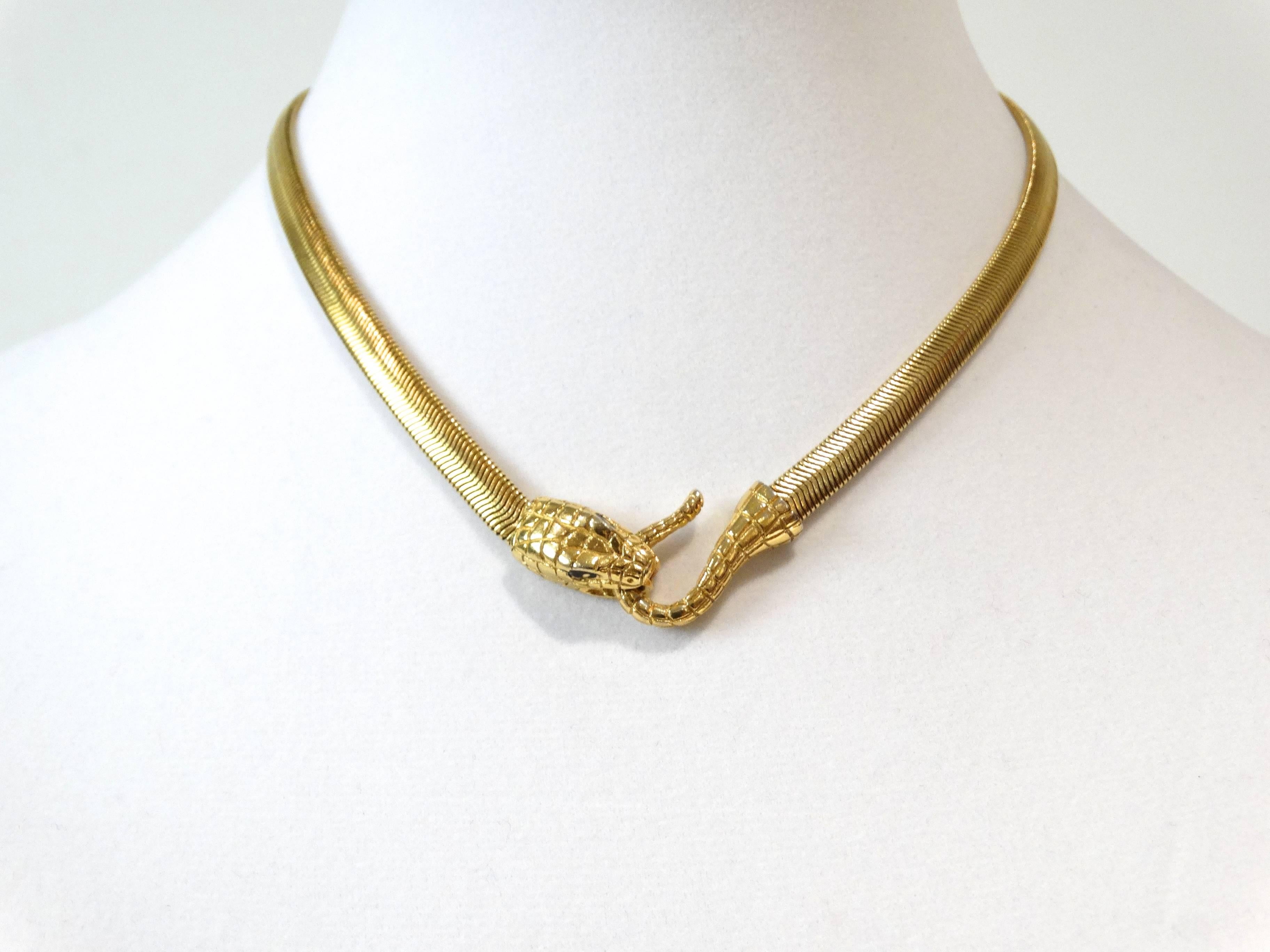 1980s Givenchy Serpent Necklace  5