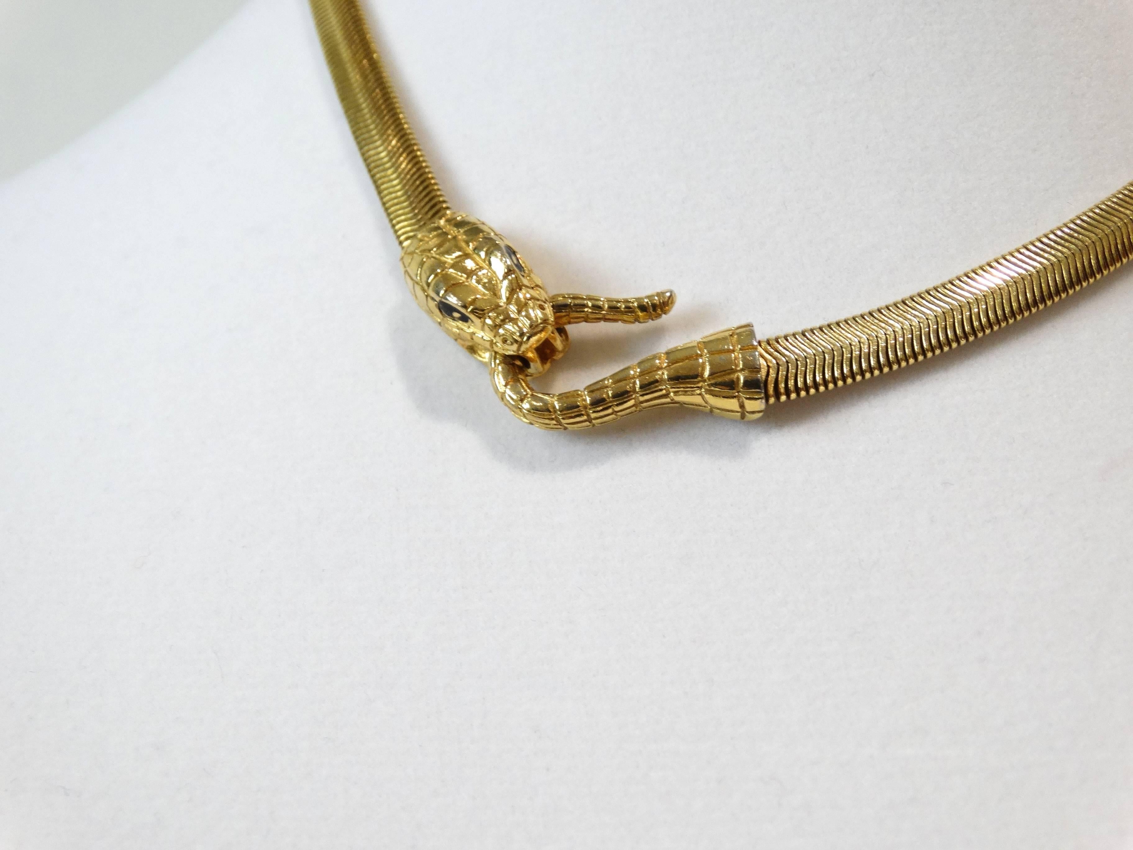 1980s Givenchy Serpent Necklace  4