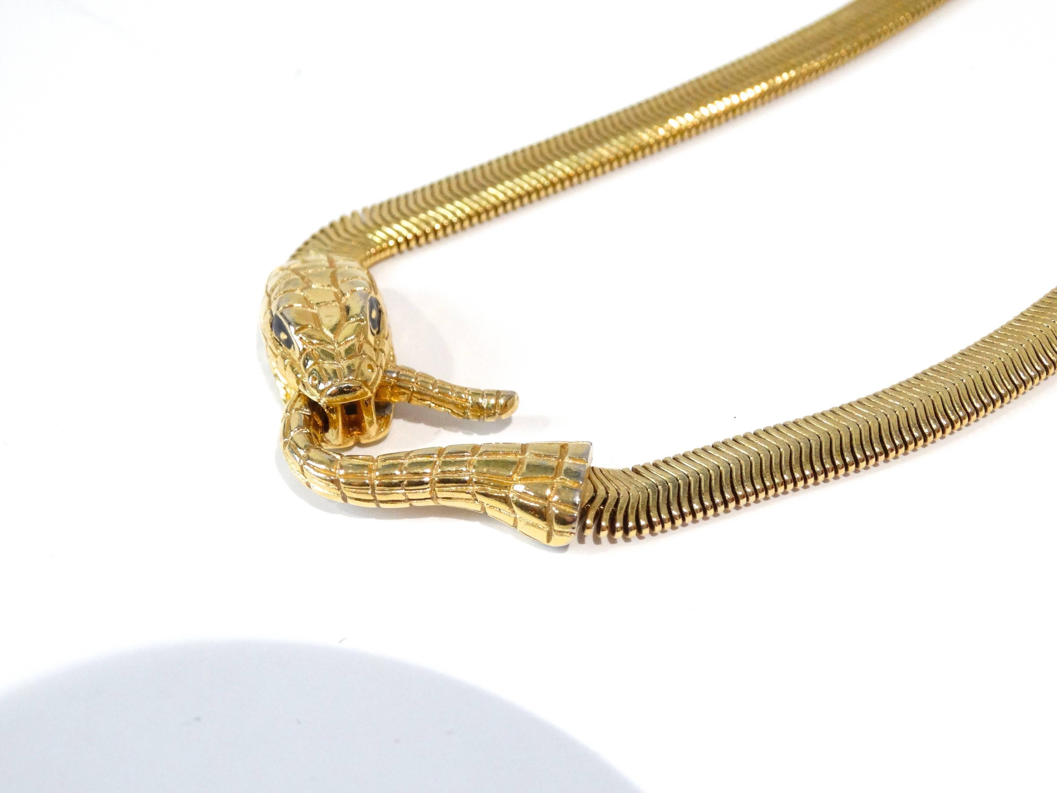 1980s Givenchy Serpent Necklace  1