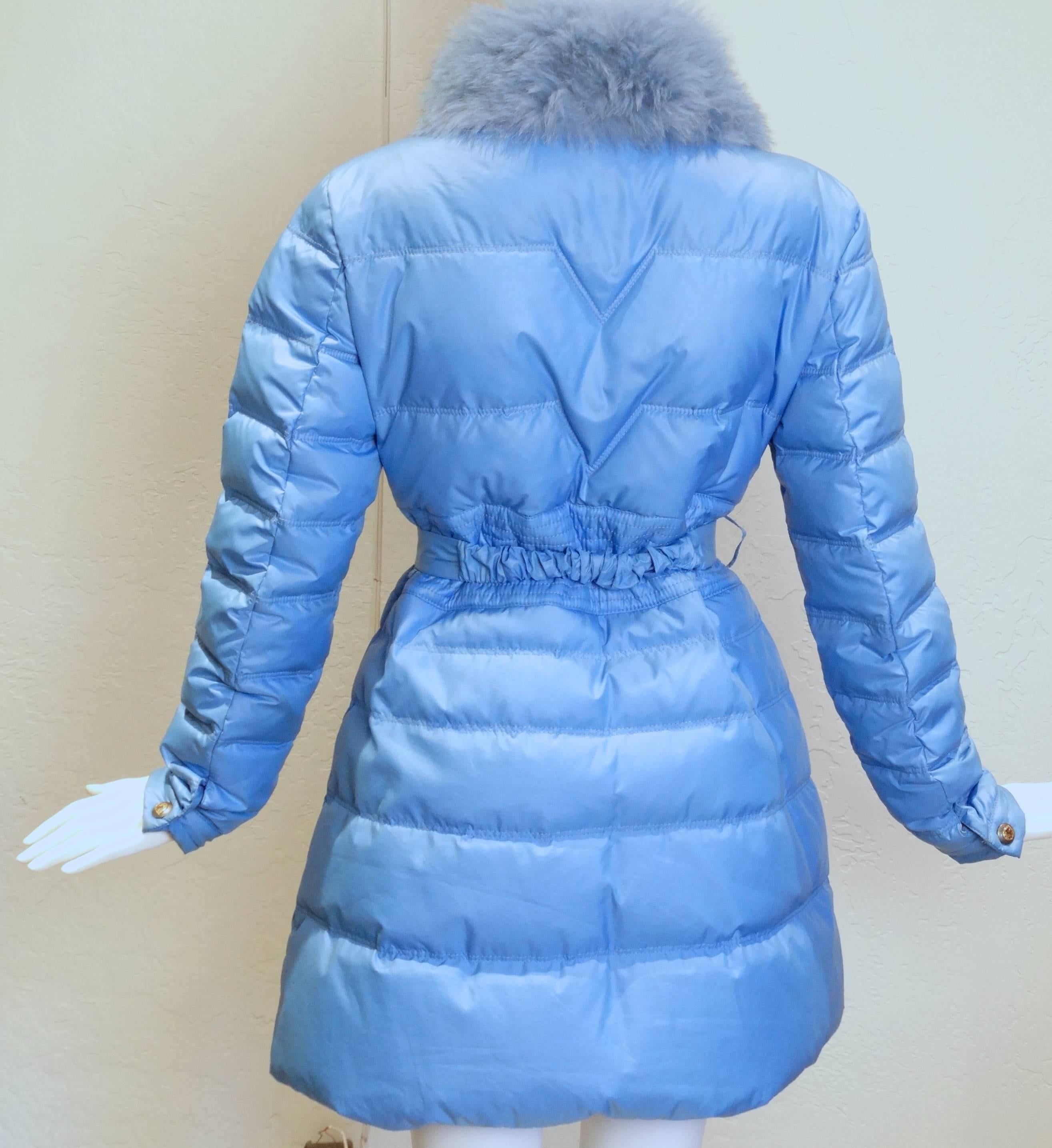 2013 Versace Collection Puffer Jacket with Fur Collar  1