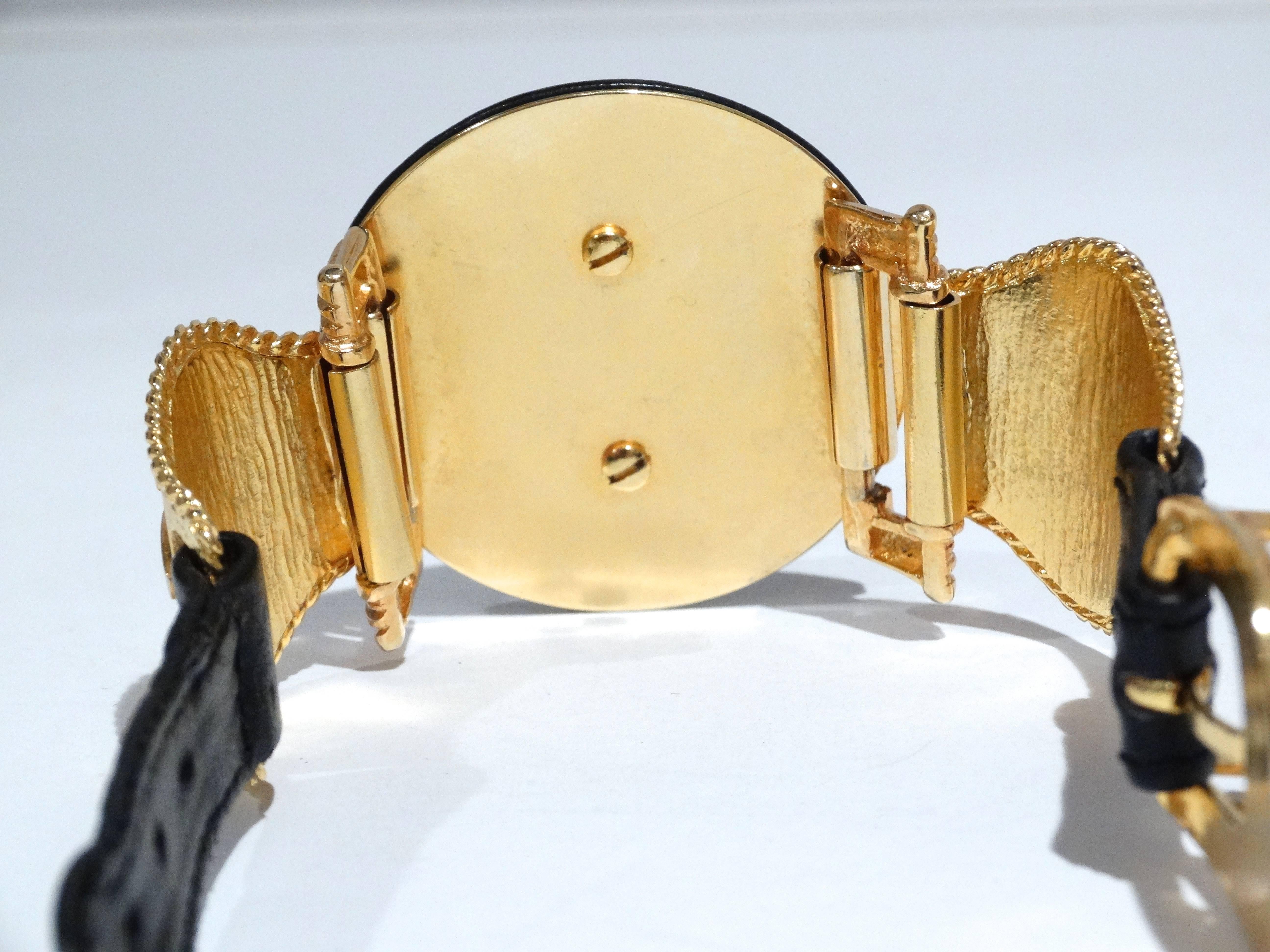 1990s Gianni Versace Iconic Medusa Buckle Bracelet  5