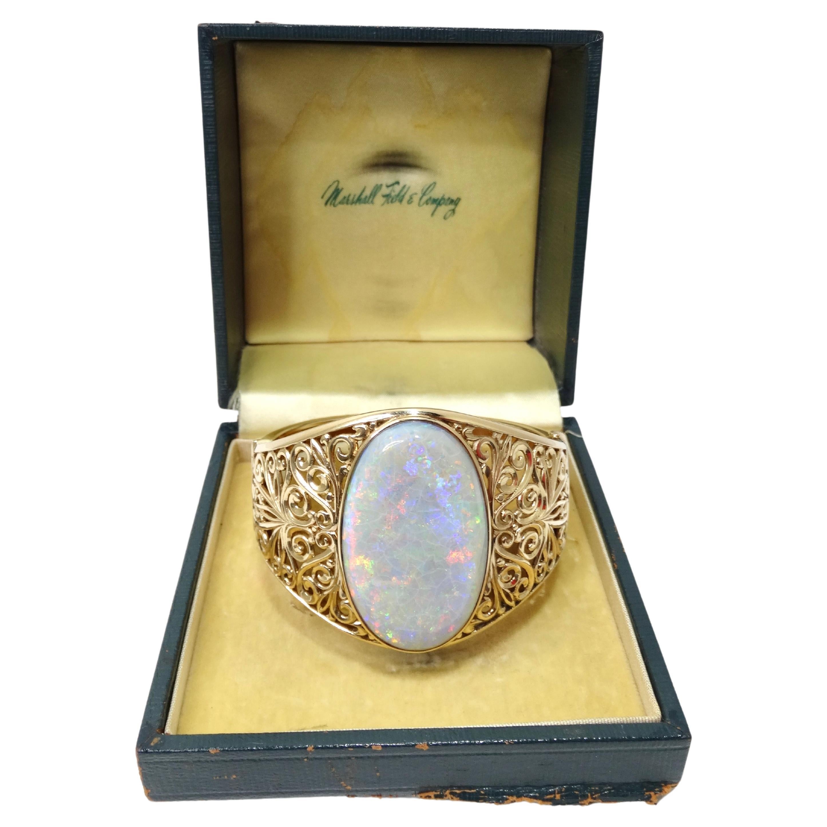 Australian Opal 87 carat  Cabochon Bracelet For Sale