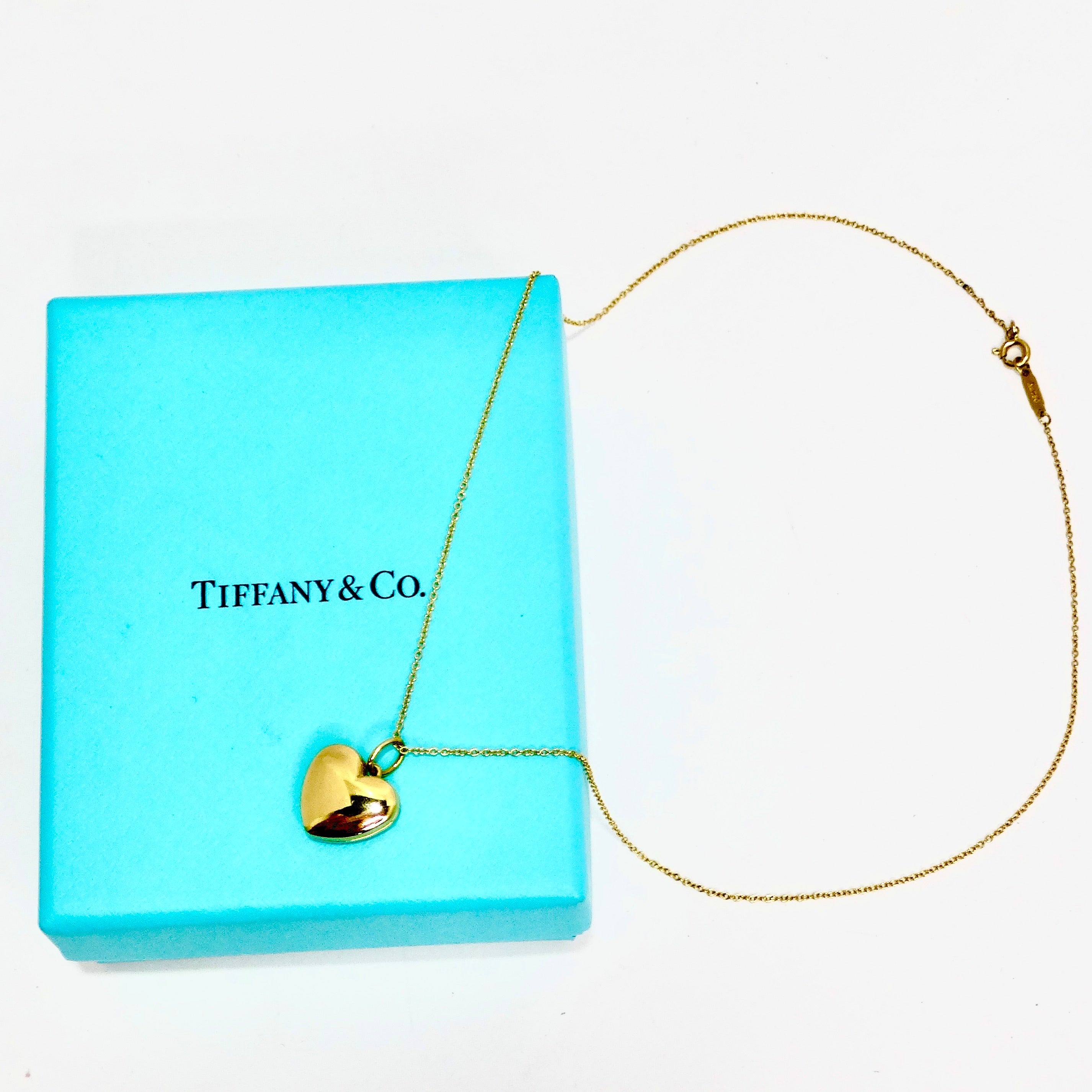 Tiffany and Co. 18 Karat Heart Lock Necklace at 1stDibs