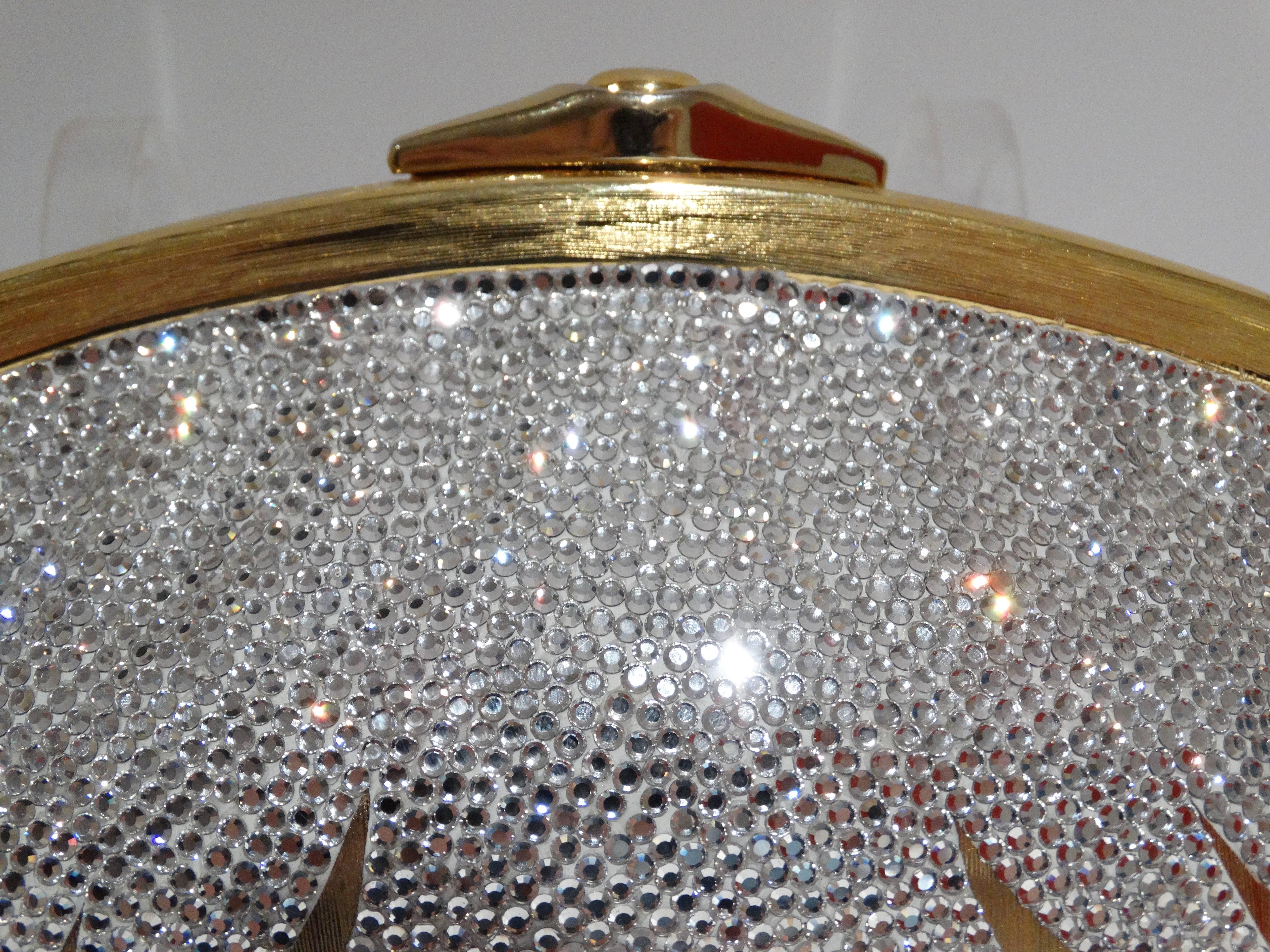 1980's Judith Leiber Minaudiere Crystal Flame Clutch  4