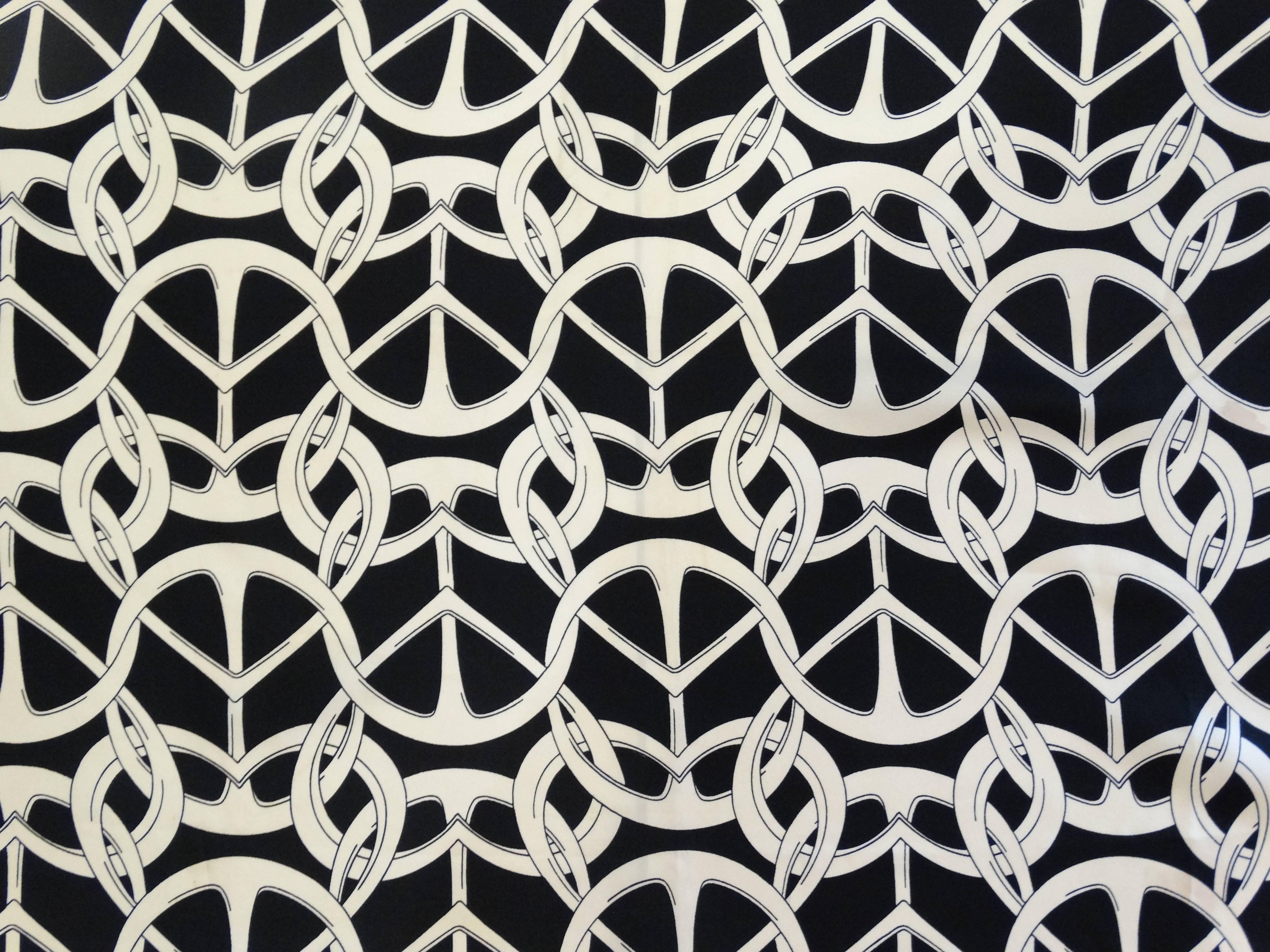 Moschino 90s 'Peace & Love Forever' Large Silk Scarf 3
