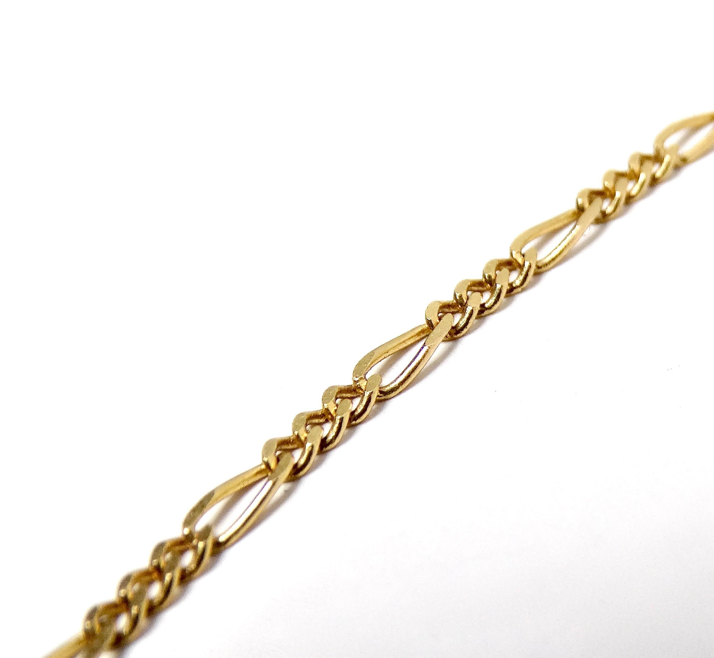 Collana con ciondolo Mezuzah a catena in oro 14k e filigrana, circa anni '90 In condizioni buone in vendita a Scottsdale, AZ