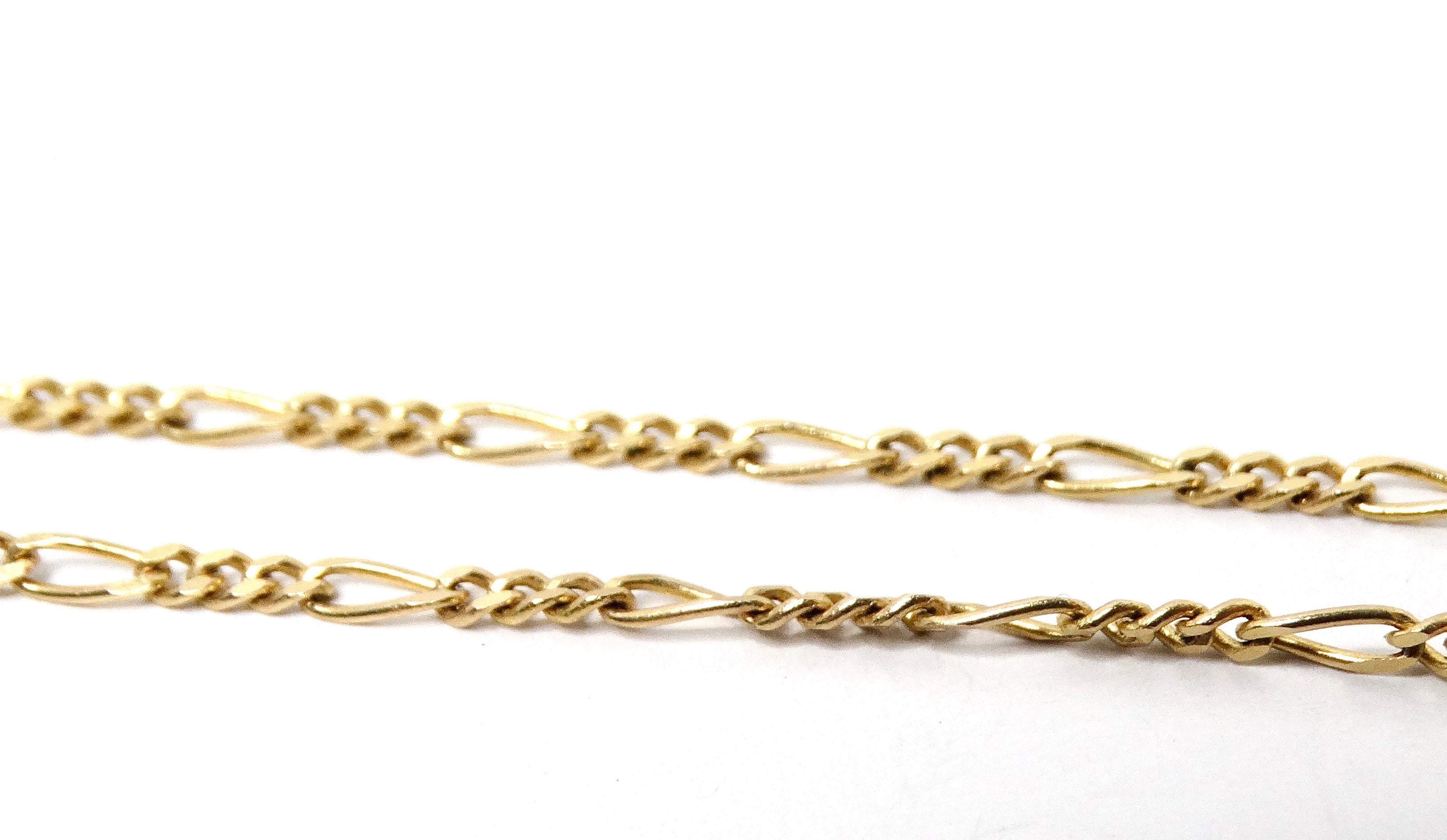 da uomo o donna Collana con ciondolo Mezuzah a catena in oro 14k e filigrana, circa anni '90 in vendita