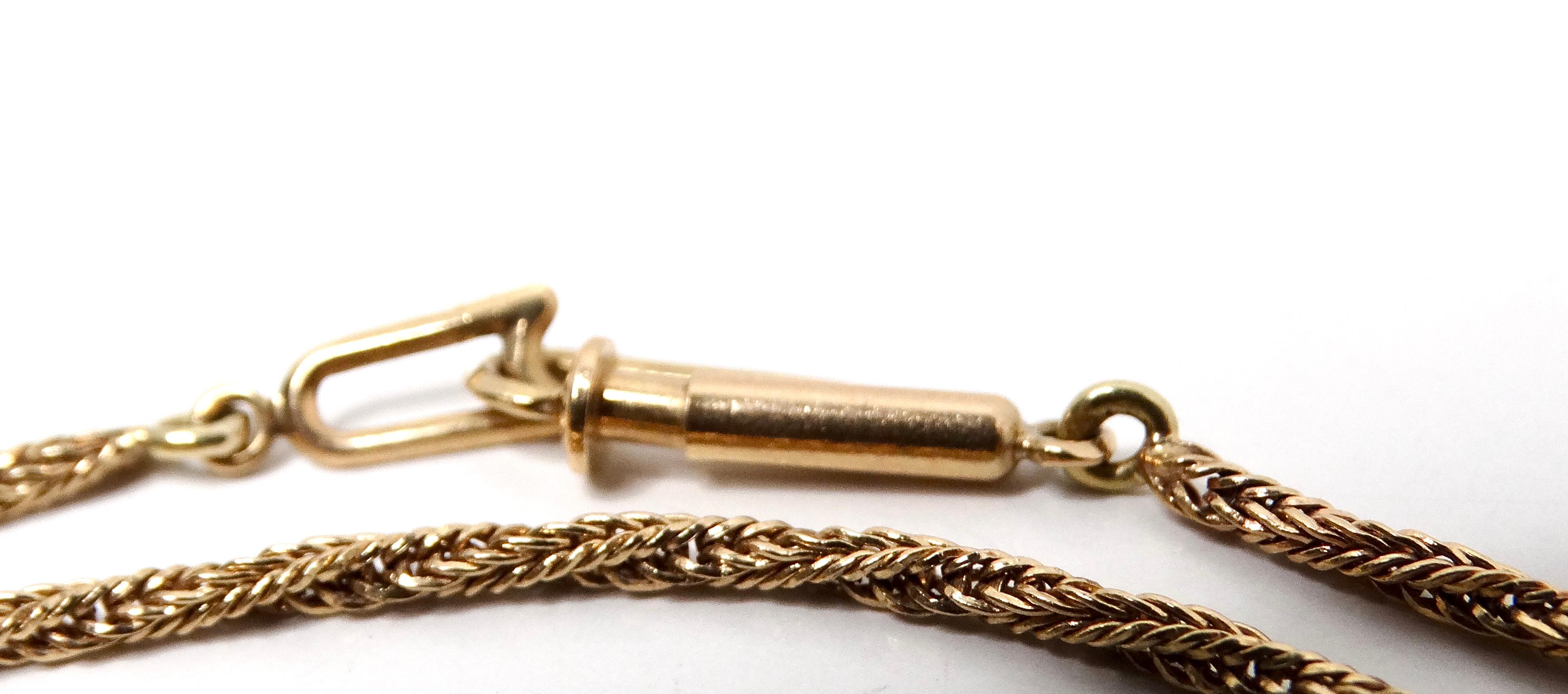 Collana lunga a catena in oro 14k, anni '90 circa in vendita 1