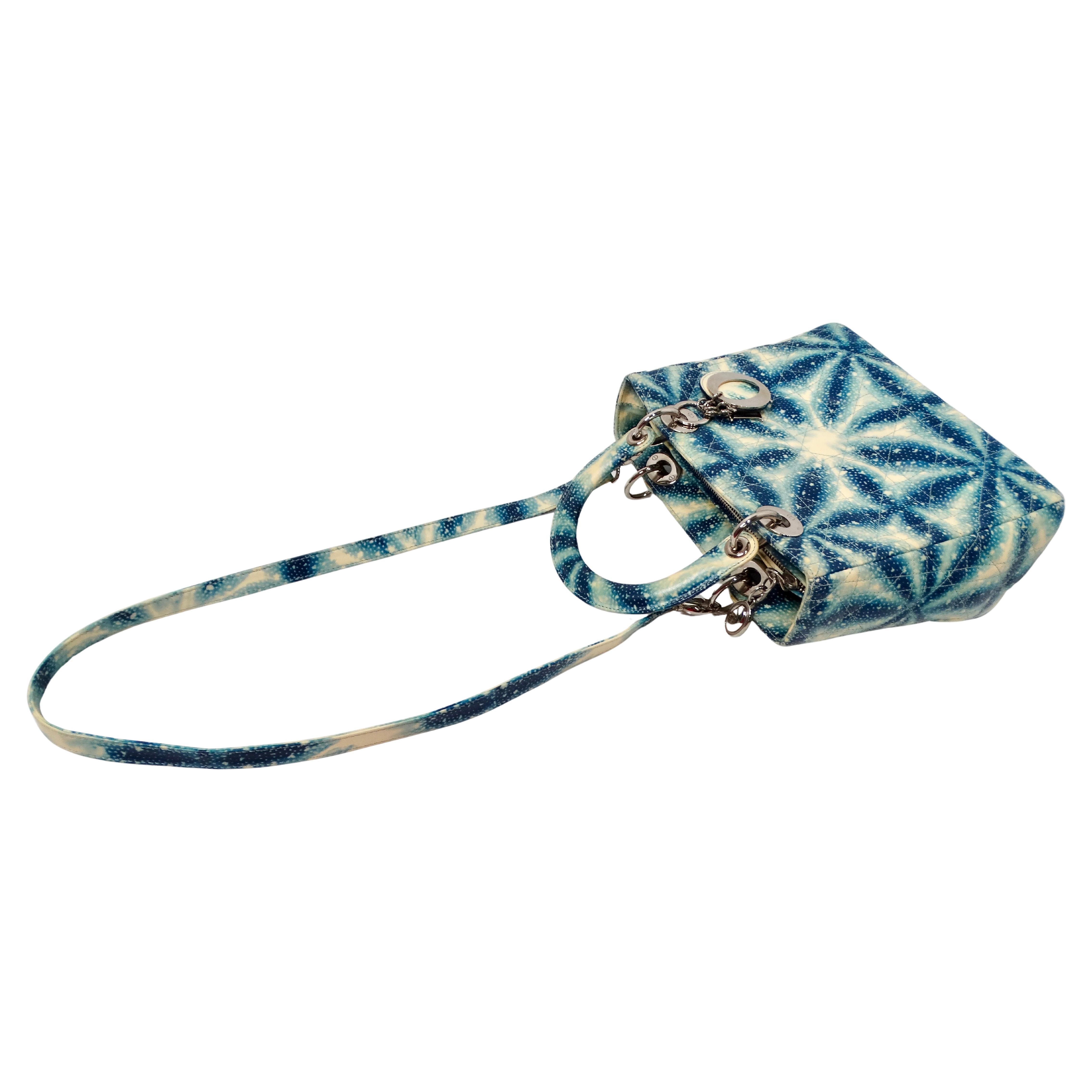 John Galliano for Christian Dior Galaxy Print Lady Dior Handbag S/S 2011 en vente 7