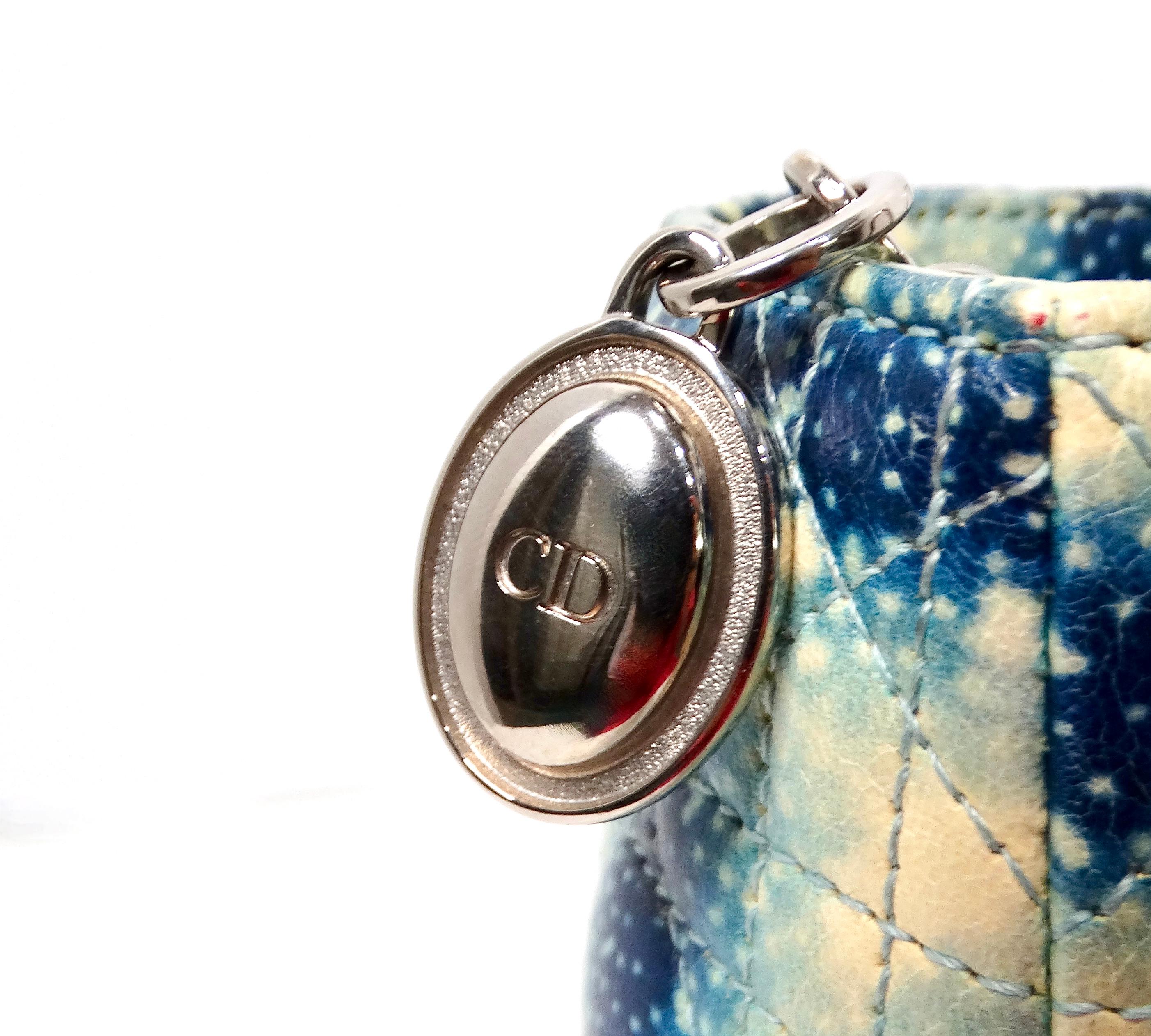 John Galliano for Christian Dior Galaxy Print Lady Dior Handbag S/S 2011 en vente 2