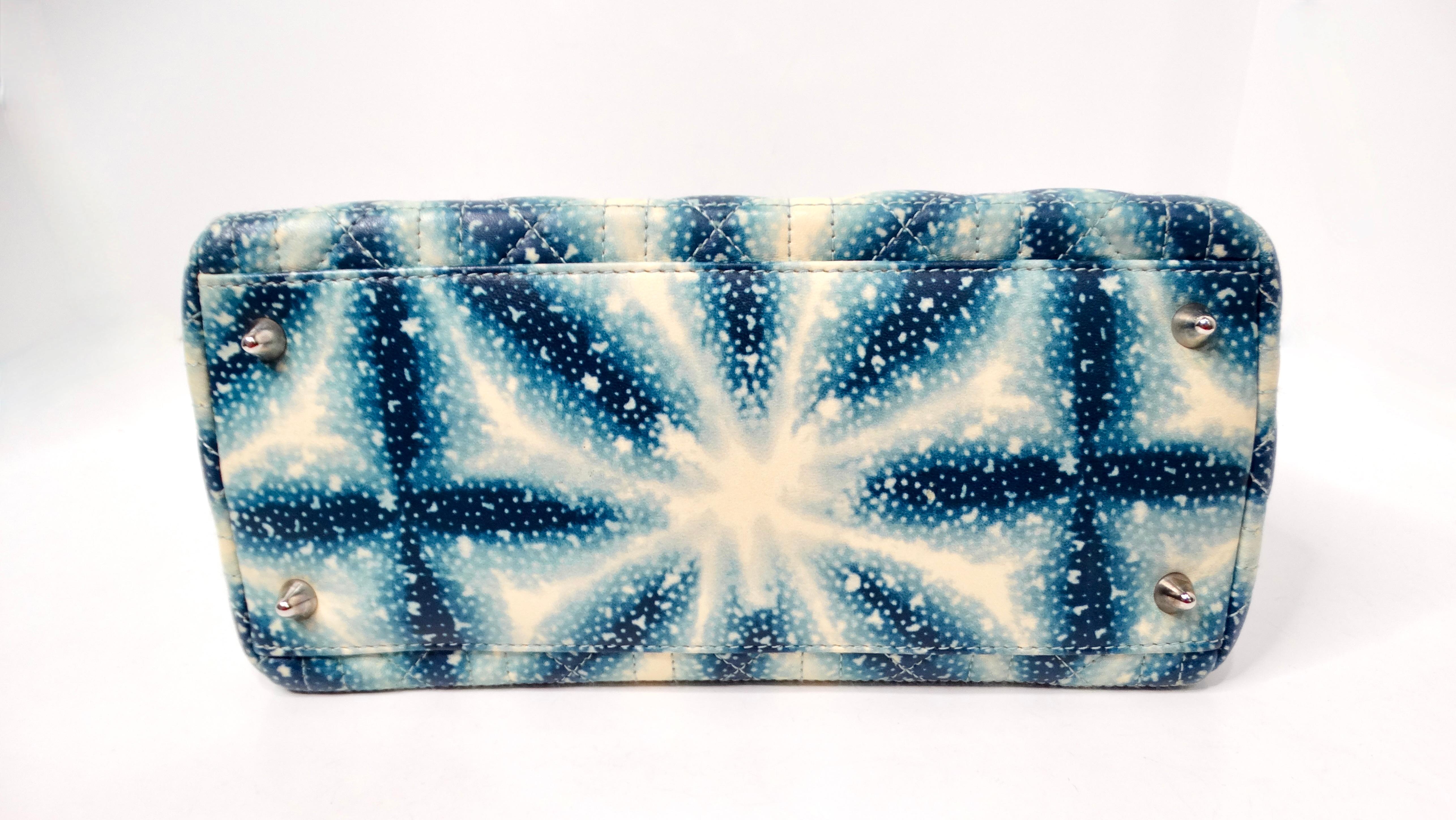 John Galliano for Christian Dior Galaxy Print Lady Dior Handbag S/S 2011 en vente 6