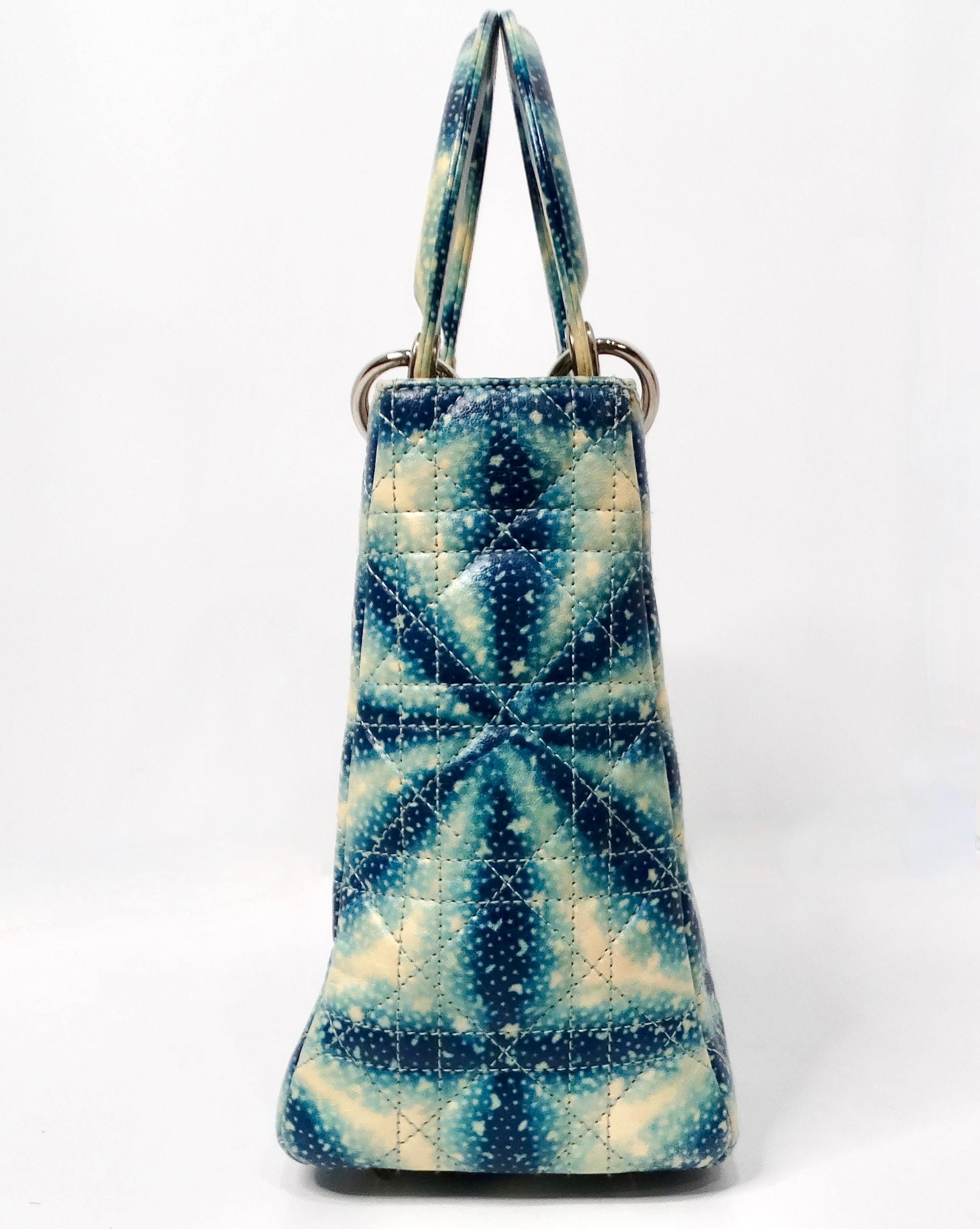 John Galliano for Christian Dior Galaxy Print Lady Dior Handbag S/S 2011 en vente 5