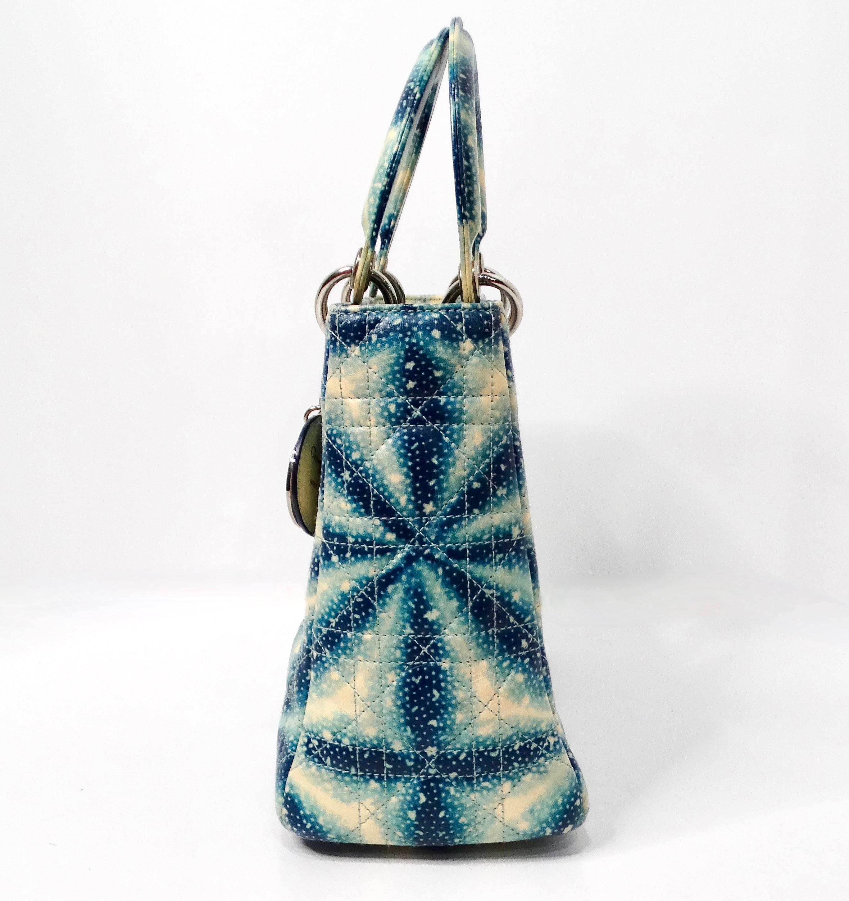 John Galliano for Christian Dior Galaxy Print Lady Dior Handbag S/S 2011 en vente 1