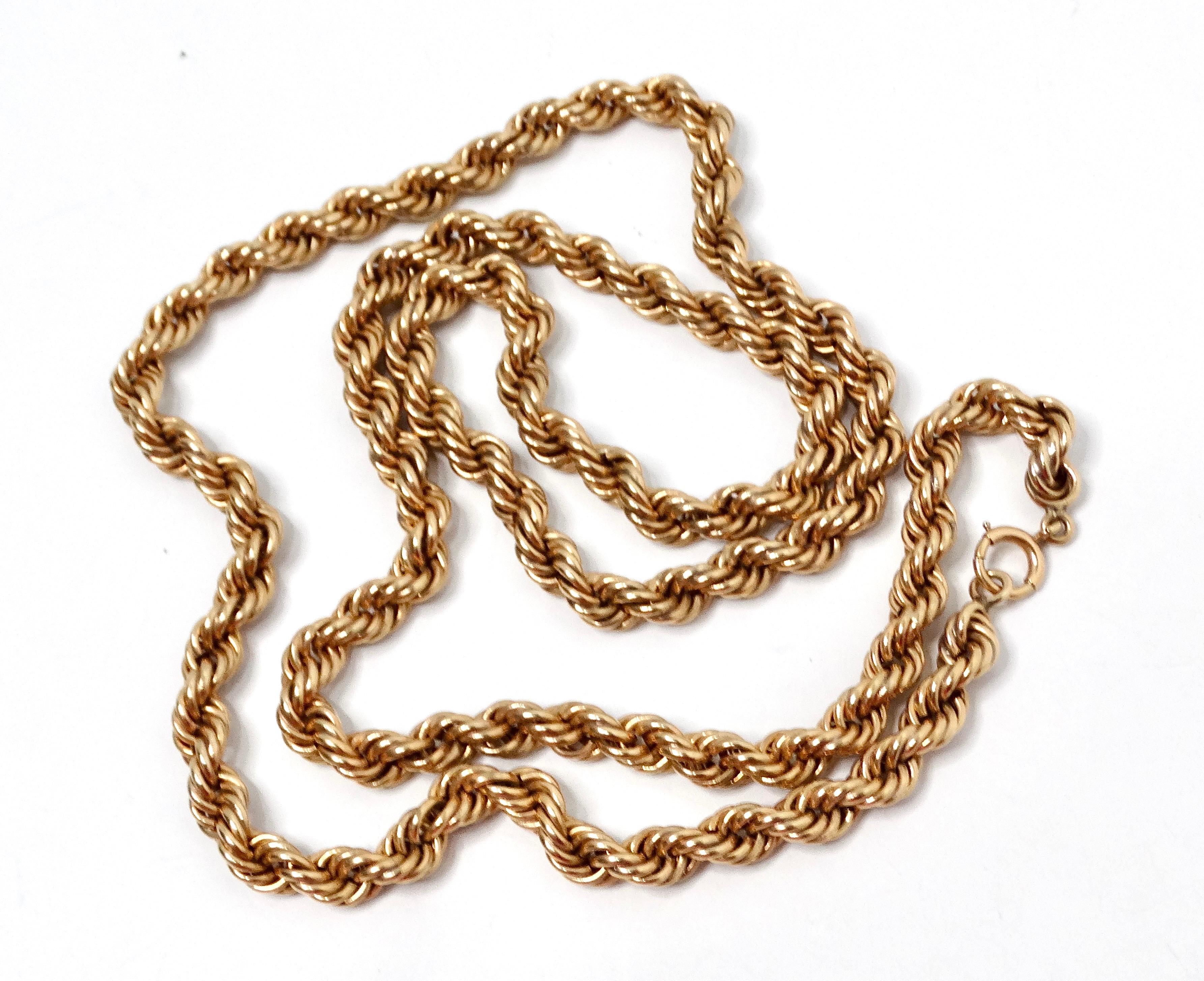 Collana a catena in oro italiano 14k circa anni '80 in vendita 1