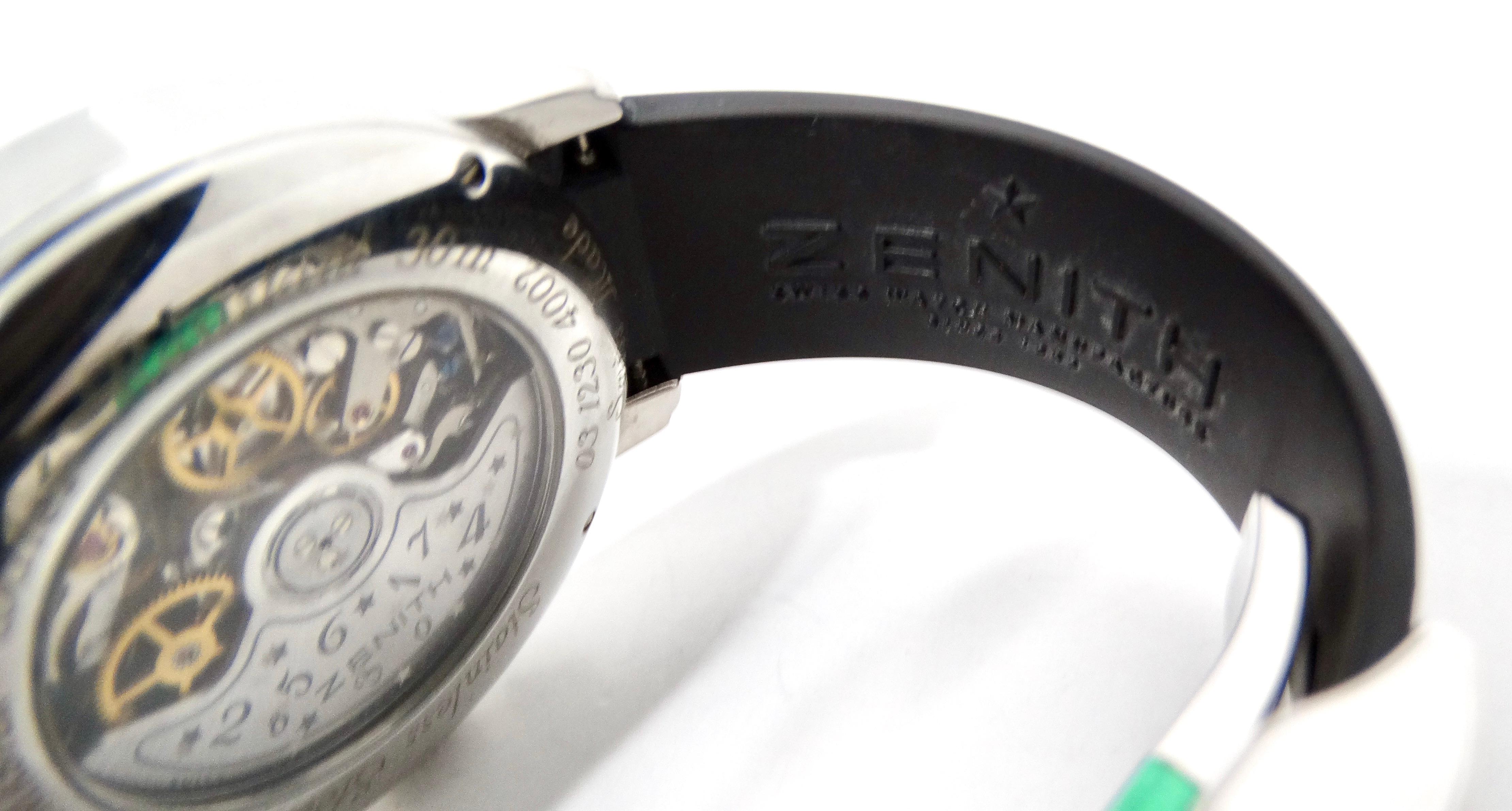 Reloj de pulsera Zenith Star El Primero Chronomaster de acero inoxidable en venta 2